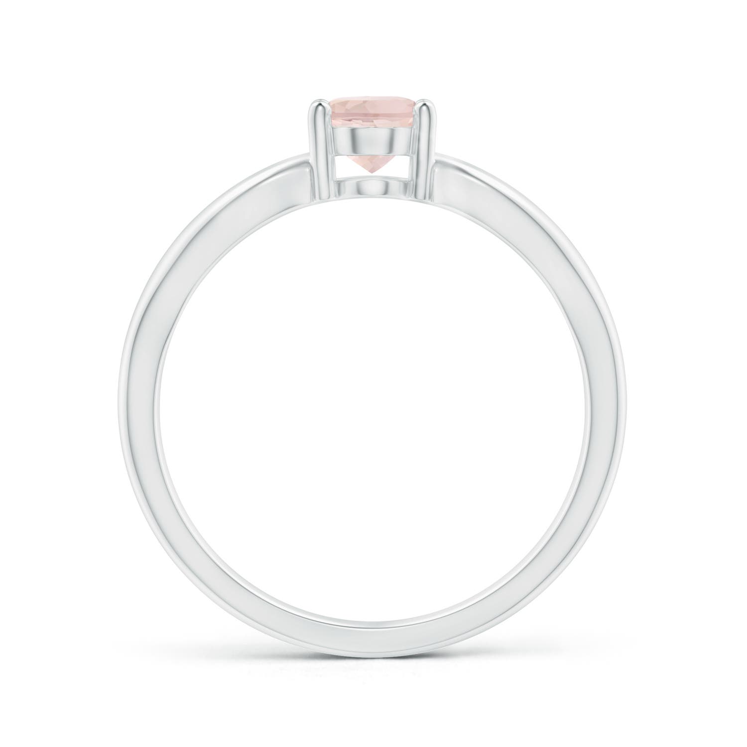 AA - Morganite / 0.7 CT / 14 KT White Gold