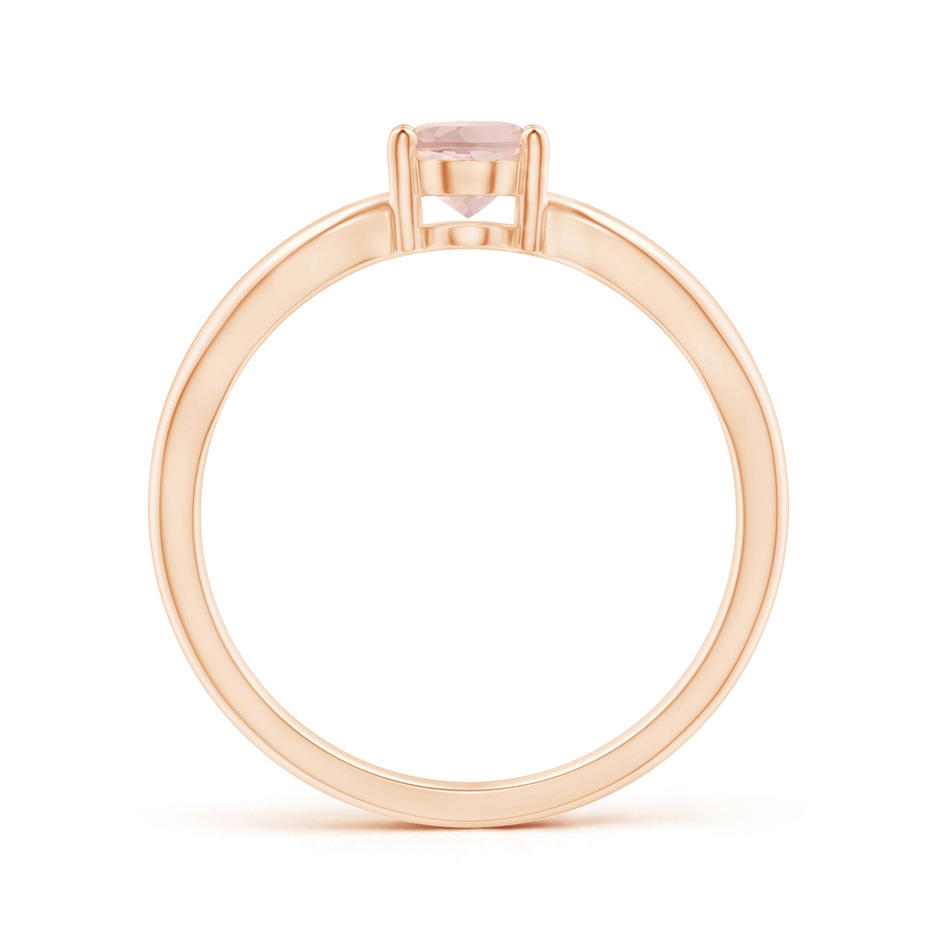 7x5mm AAA Prong-Set Solitaire Morganite Split Shank Ring in Rose Gold product image