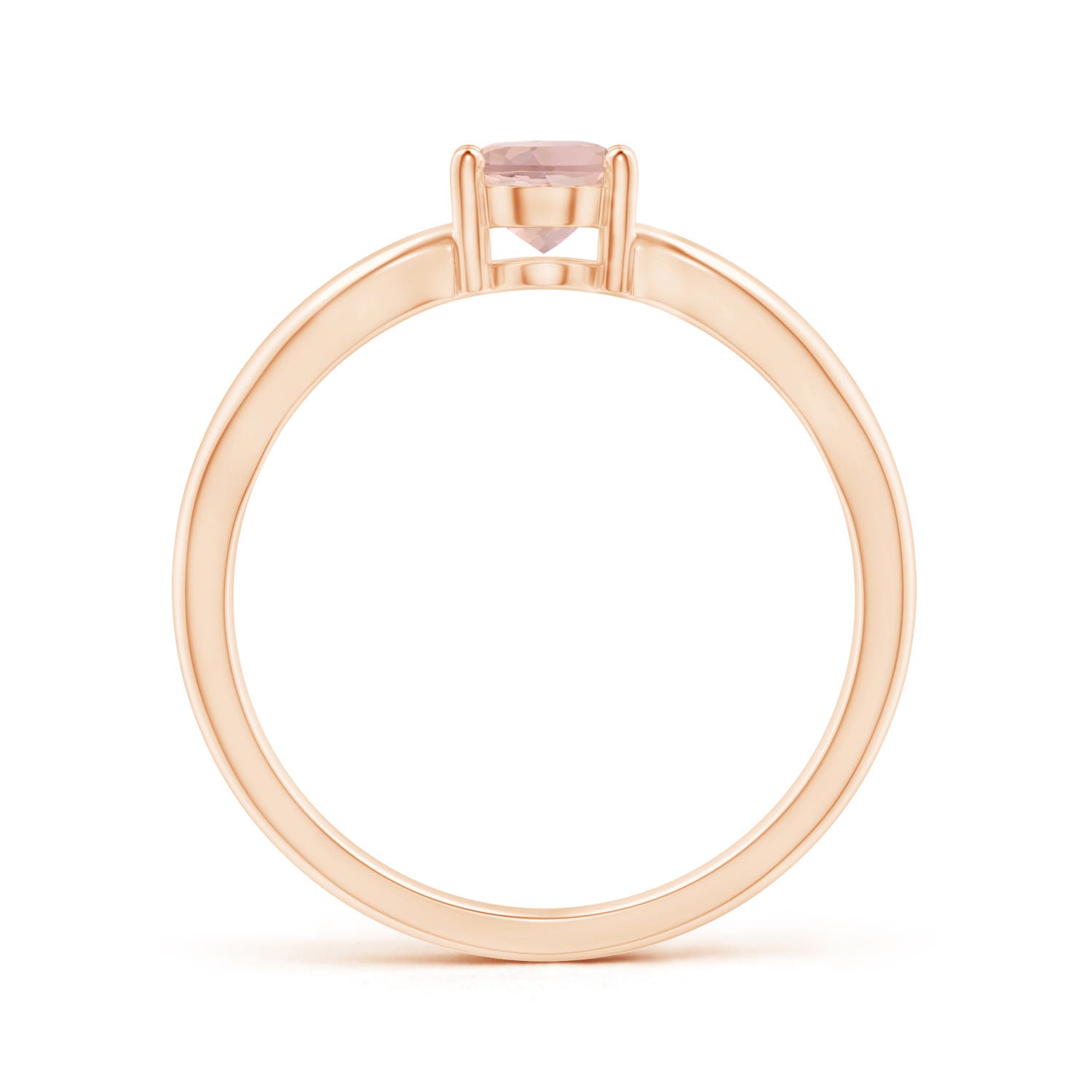 AAAA - Morganite / 0.7 CT / 14 KT Rose Gold