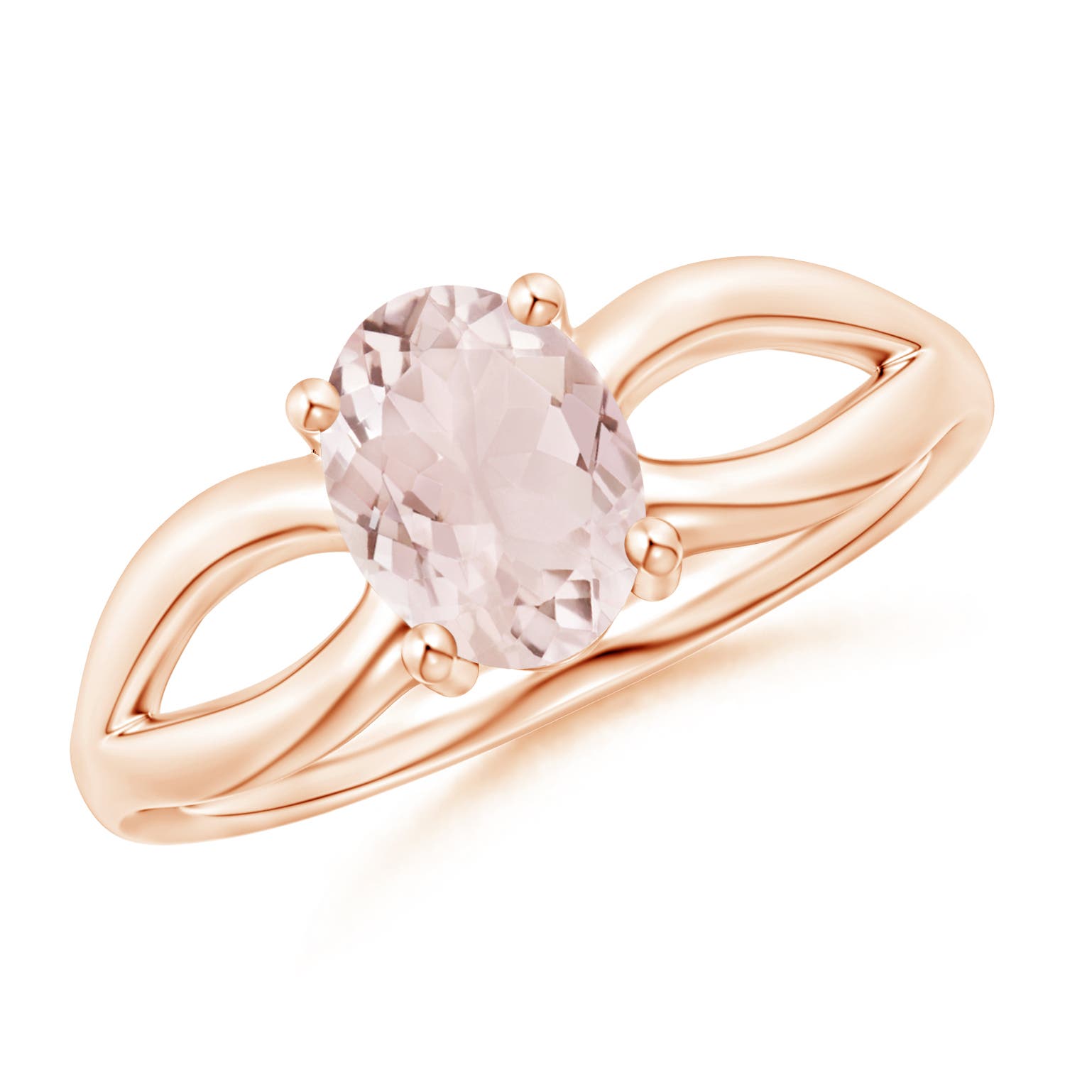 A - Morganite / 1.1 CT / 14 KT Rose Gold