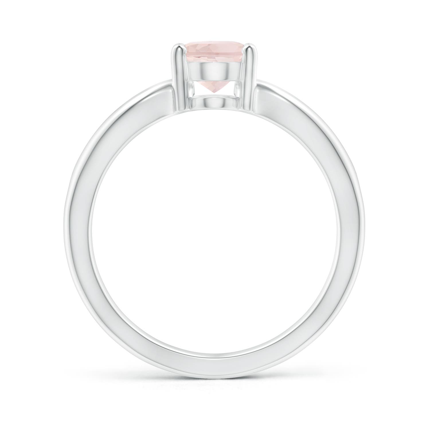 A - Morganite / 1.1 CT / 14 KT White Gold