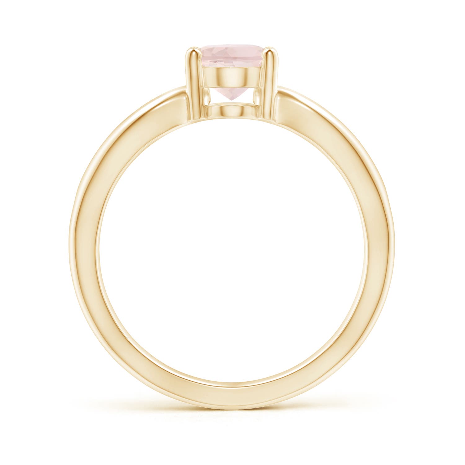 A - Morganite / 1.1 CT / 14 KT Yellow Gold