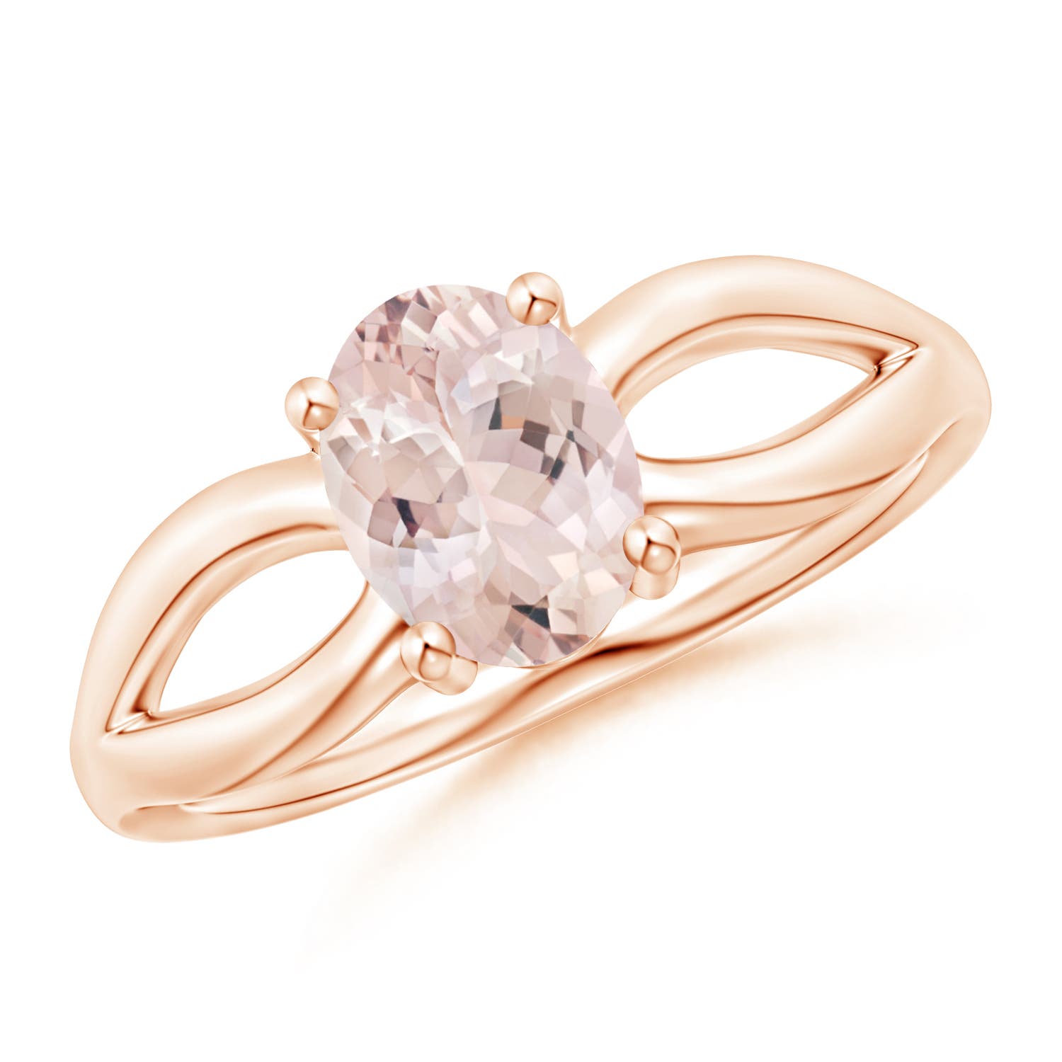 AA - Morganite / 1.1 CT / 14 KT Rose Gold