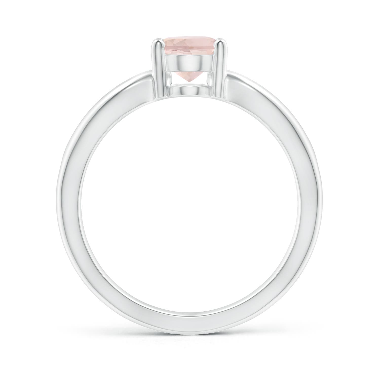 AA - Morganite / 1.1 CT / 14 KT White Gold