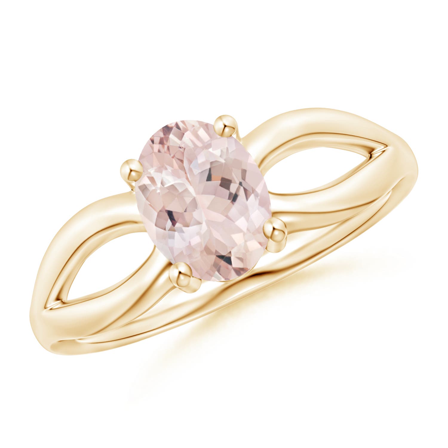 AA - Morganite / 1.1 CT / 14 KT Yellow Gold