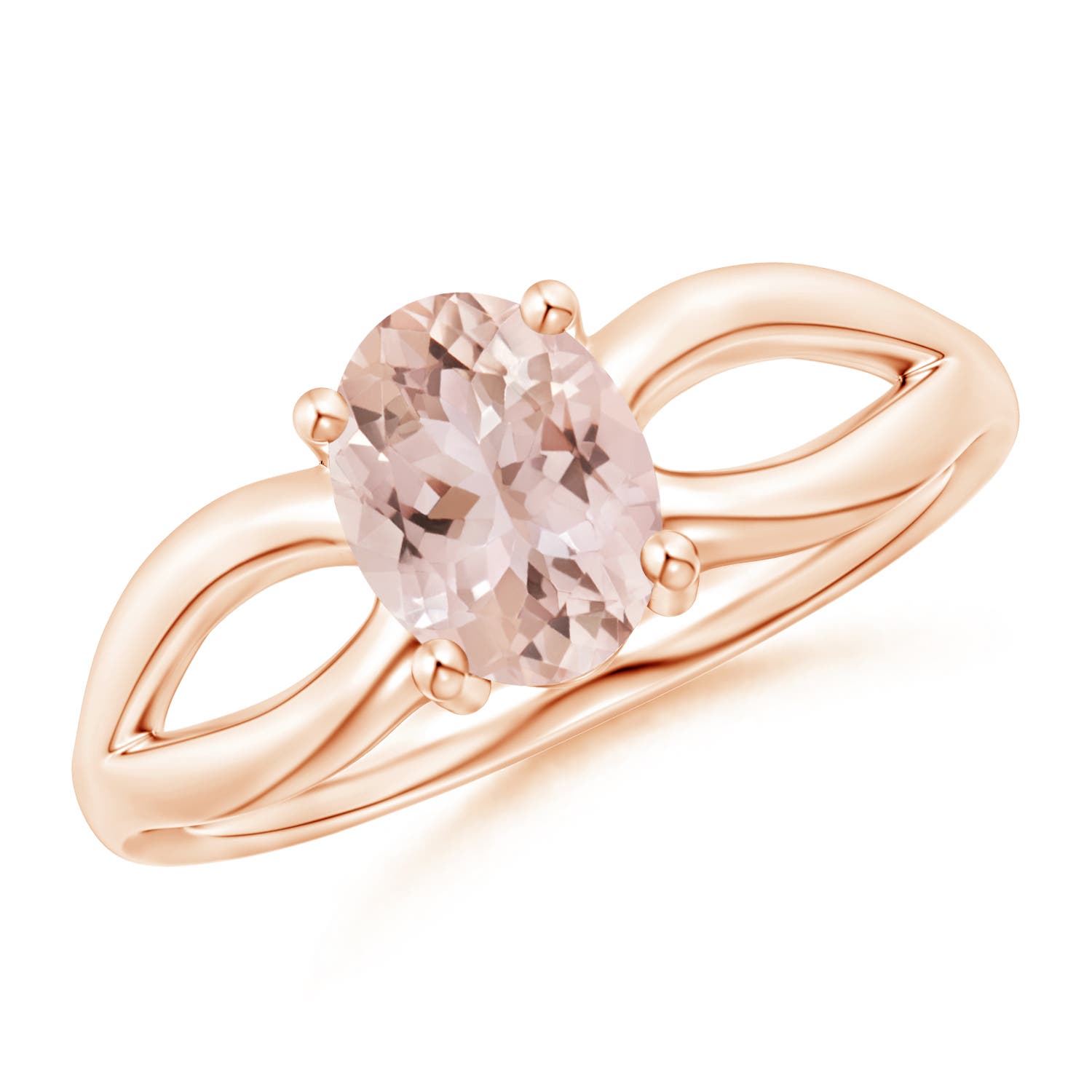 AAA - Morganite / 1.1 CT / 14 KT Rose Gold