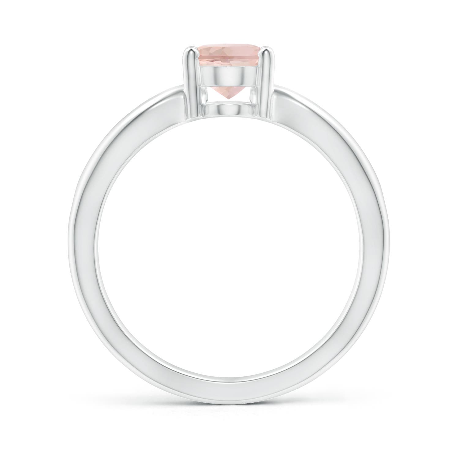 AAA - Morganite / 1.1 CT / 14 KT White Gold