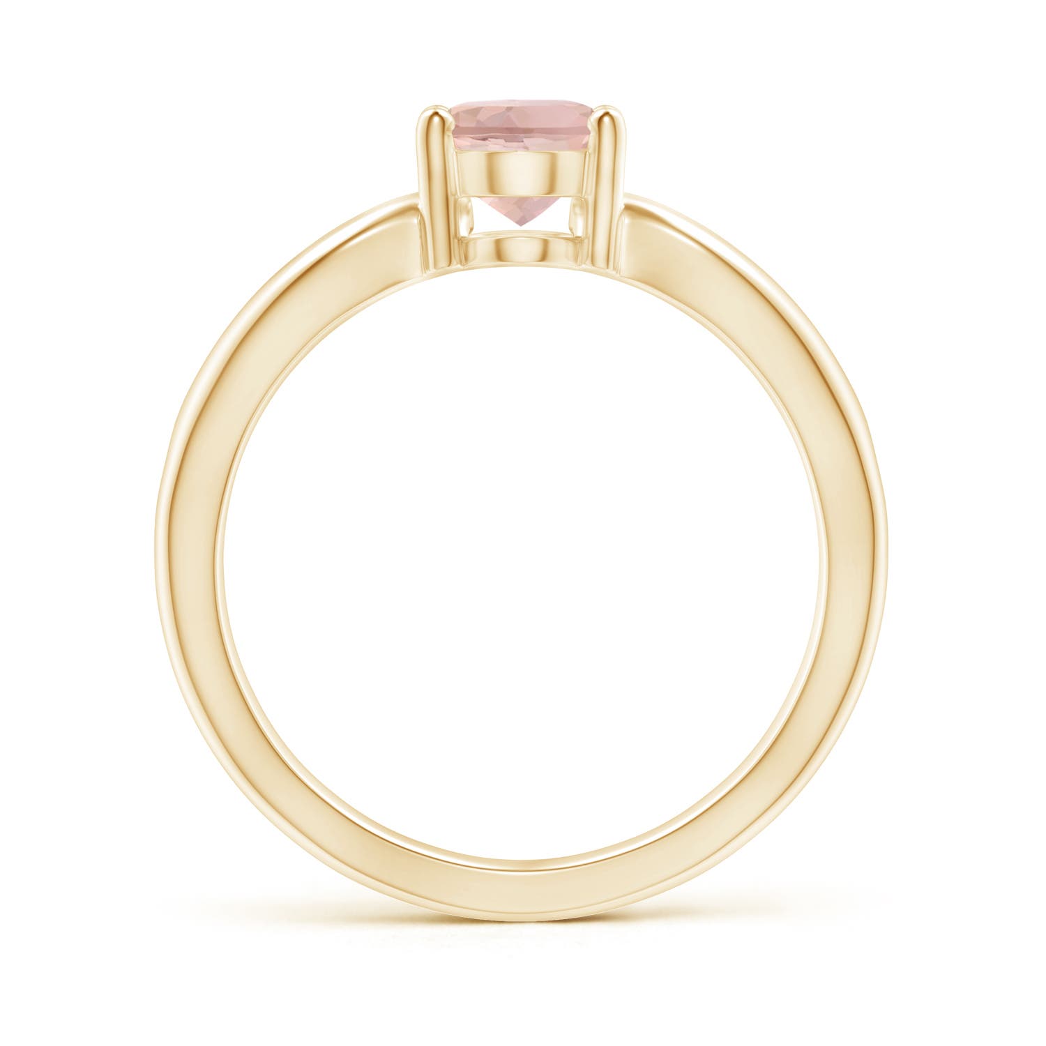 AAAA - Morganite / 1.1 CT / 14 KT Yellow Gold