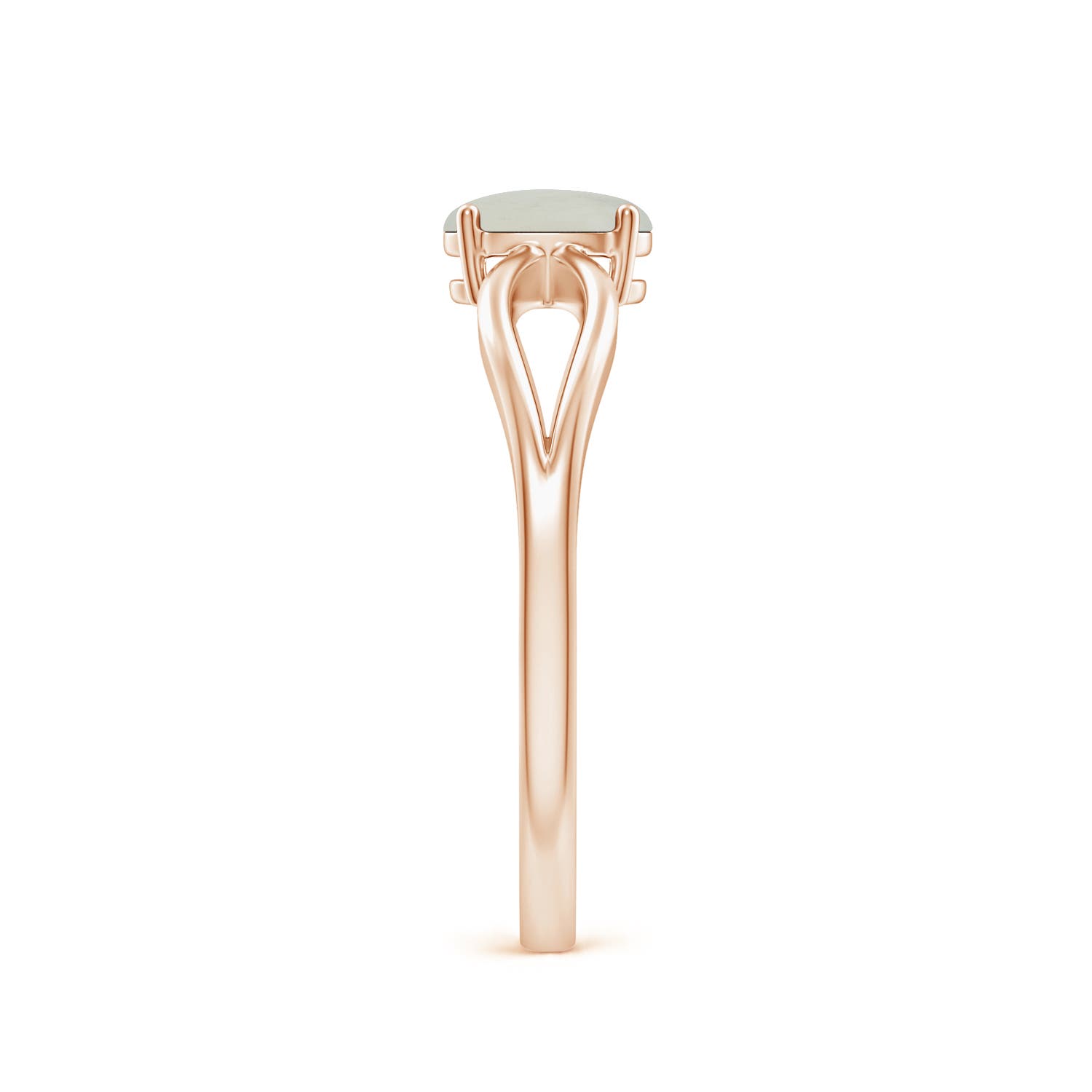 A - Moonstone / 0.37 CT / 14 KT Rose Gold