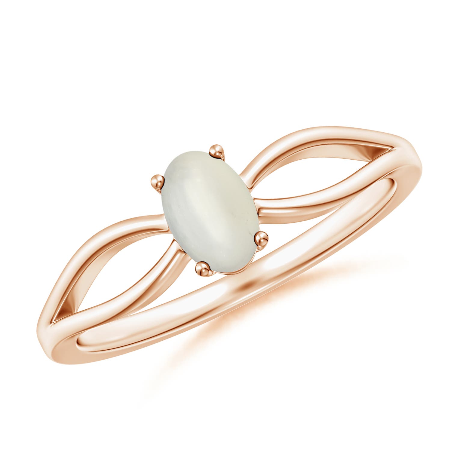 AAA - Moonstone / 0.37 CT / 14 KT Rose Gold