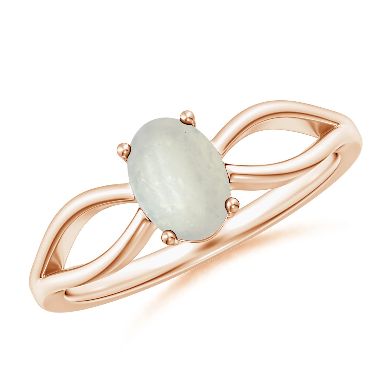 A - Moonstone / 0.68 CT / 14 KT Rose Gold