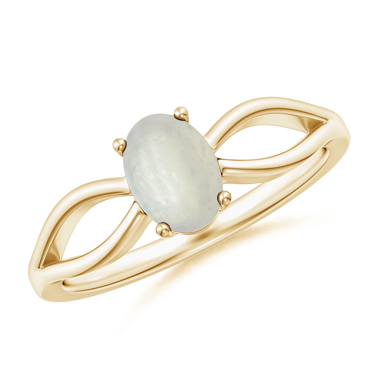 A - Moonstone / 0.68 CT / 14 KT Yellow Gold