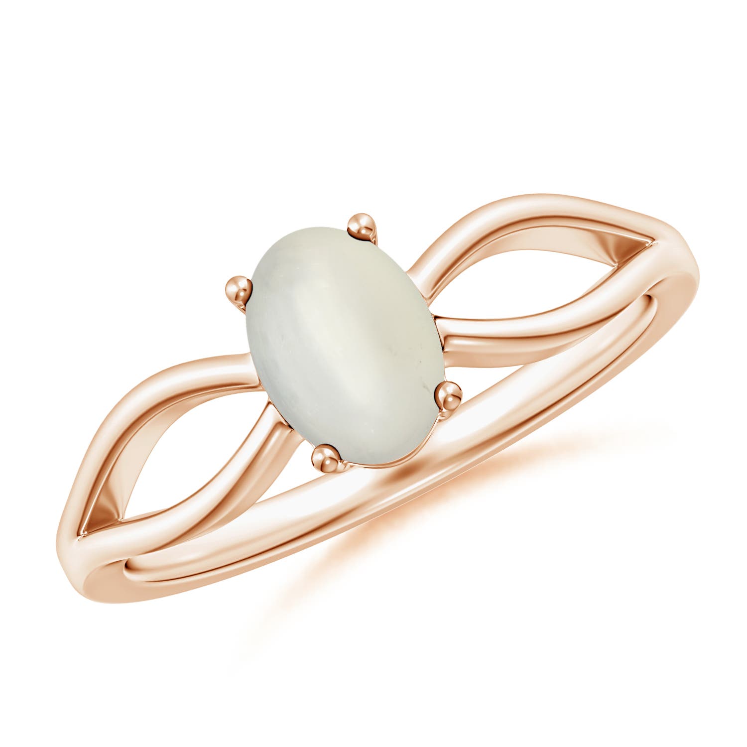 AAA - Moonstone / 0.68 CT / 14 KT Rose Gold