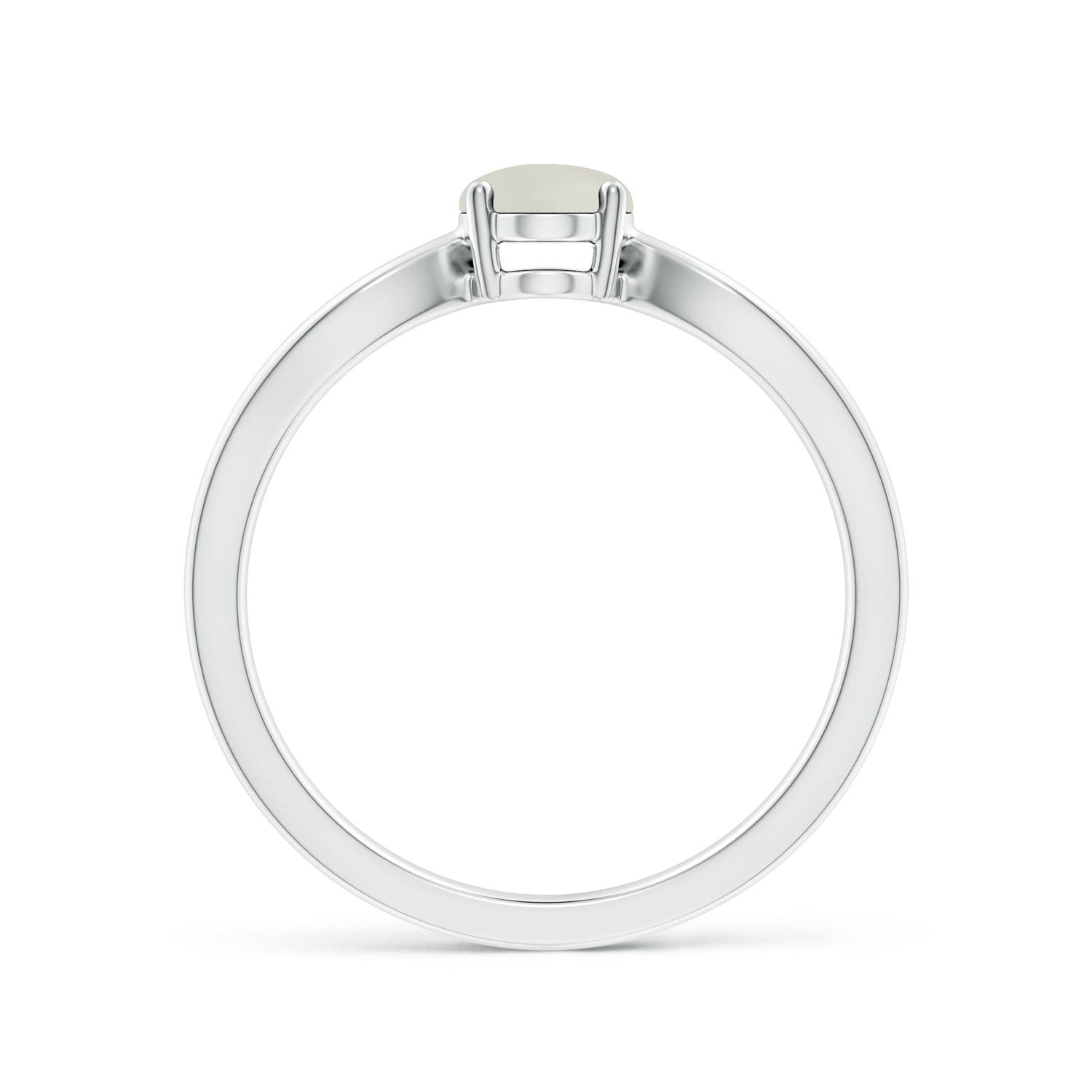 AAA - Moonstone / 0.68 CT / 14 KT White Gold