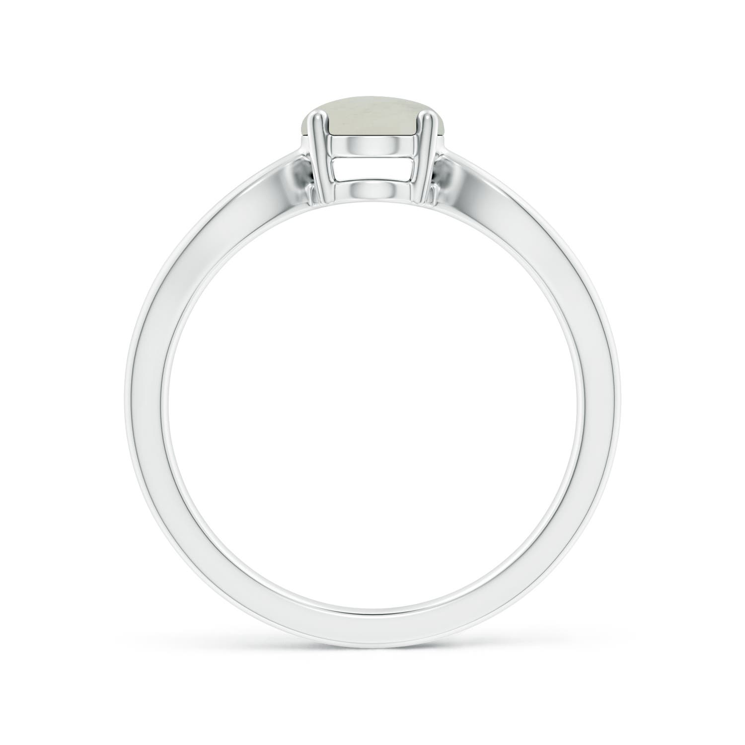 A - Moonstone / 1.1 CT / 14 KT White Gold