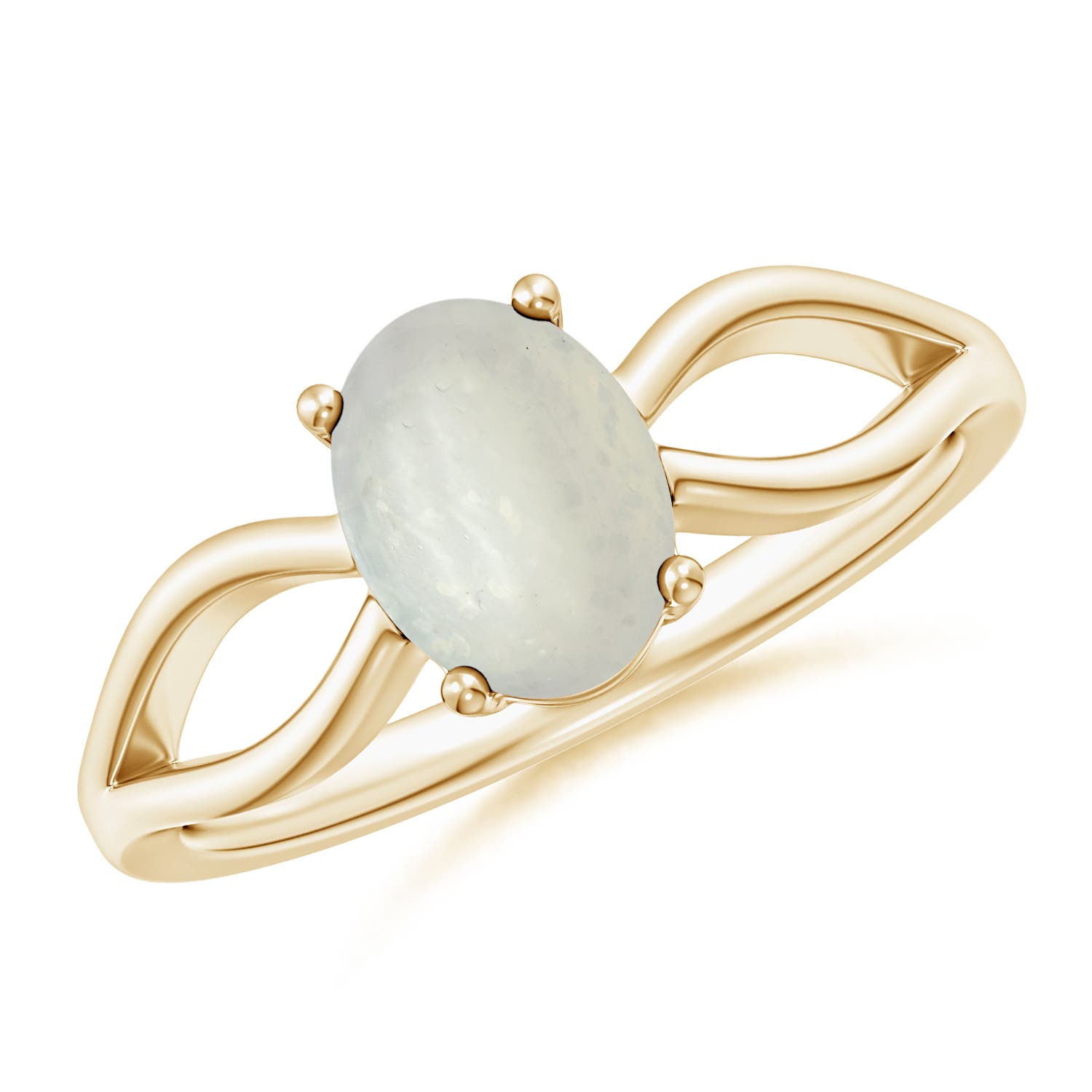 A - Moonstone / 1.1 CT / 14 KT Yellow Gold