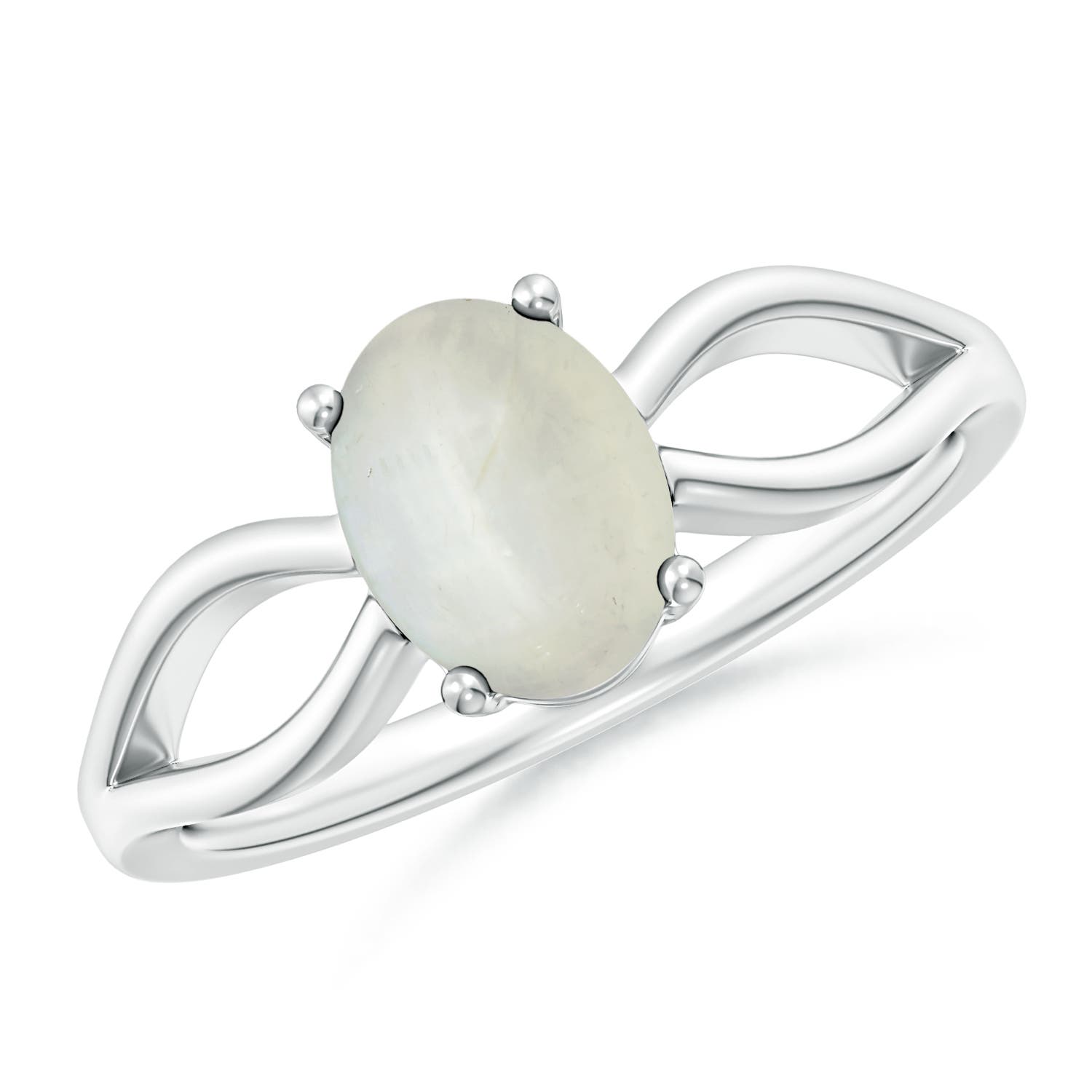 AA - Moonstone / 1.1 CT / 14 KT White Gold