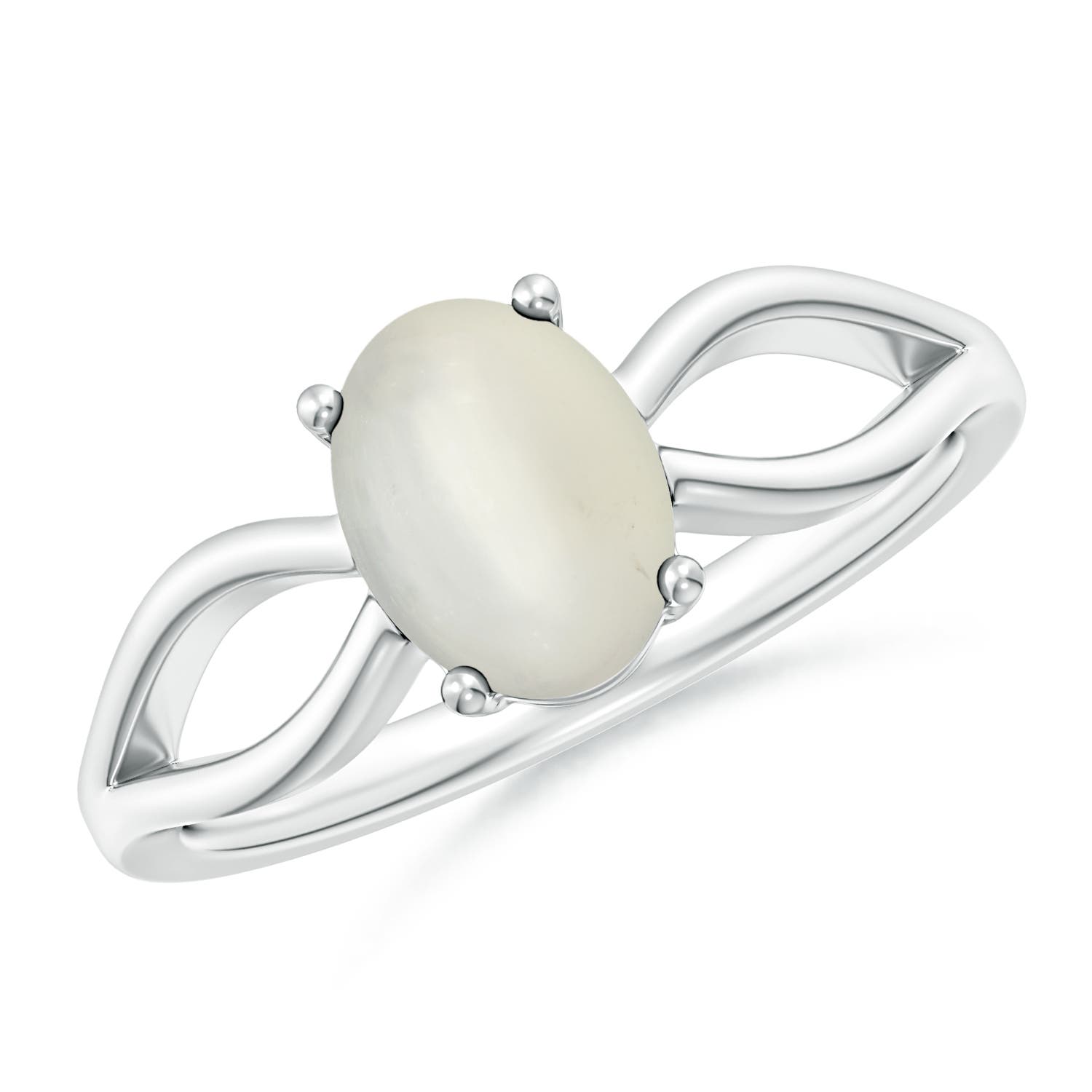 AAA - Moonstone / 1.1 CT / 14 KT White Gold