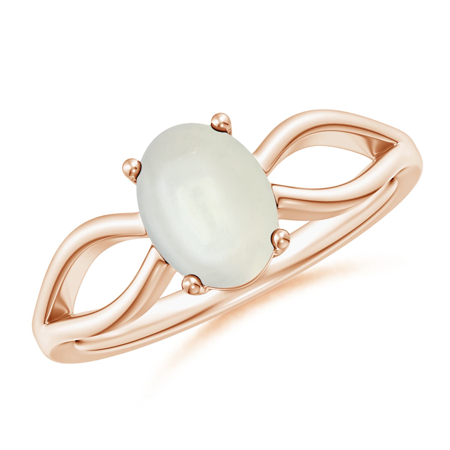 AAAA - Moonstone / 1.1 CT / 14 KT Rose Gold