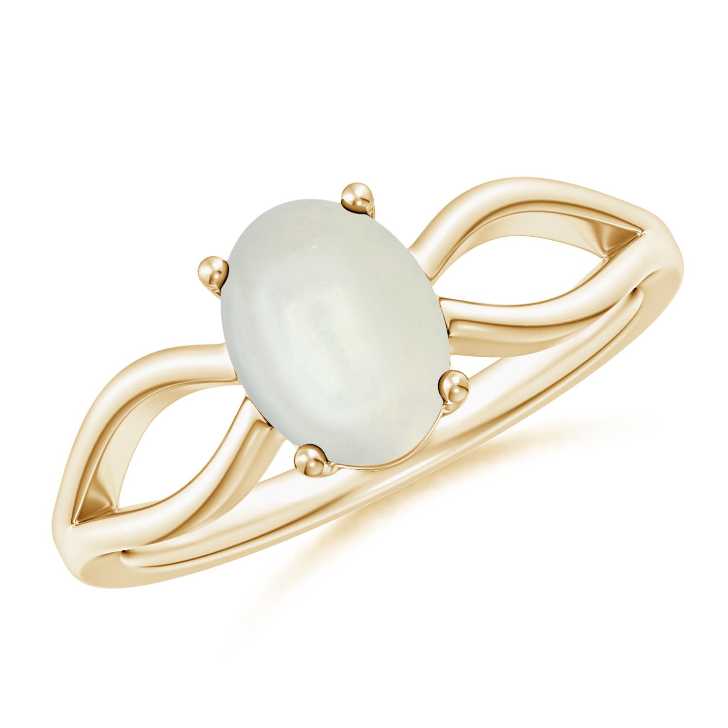 AAAA - Moonstone / 1.1 CT / 14 KT Yellow Gold