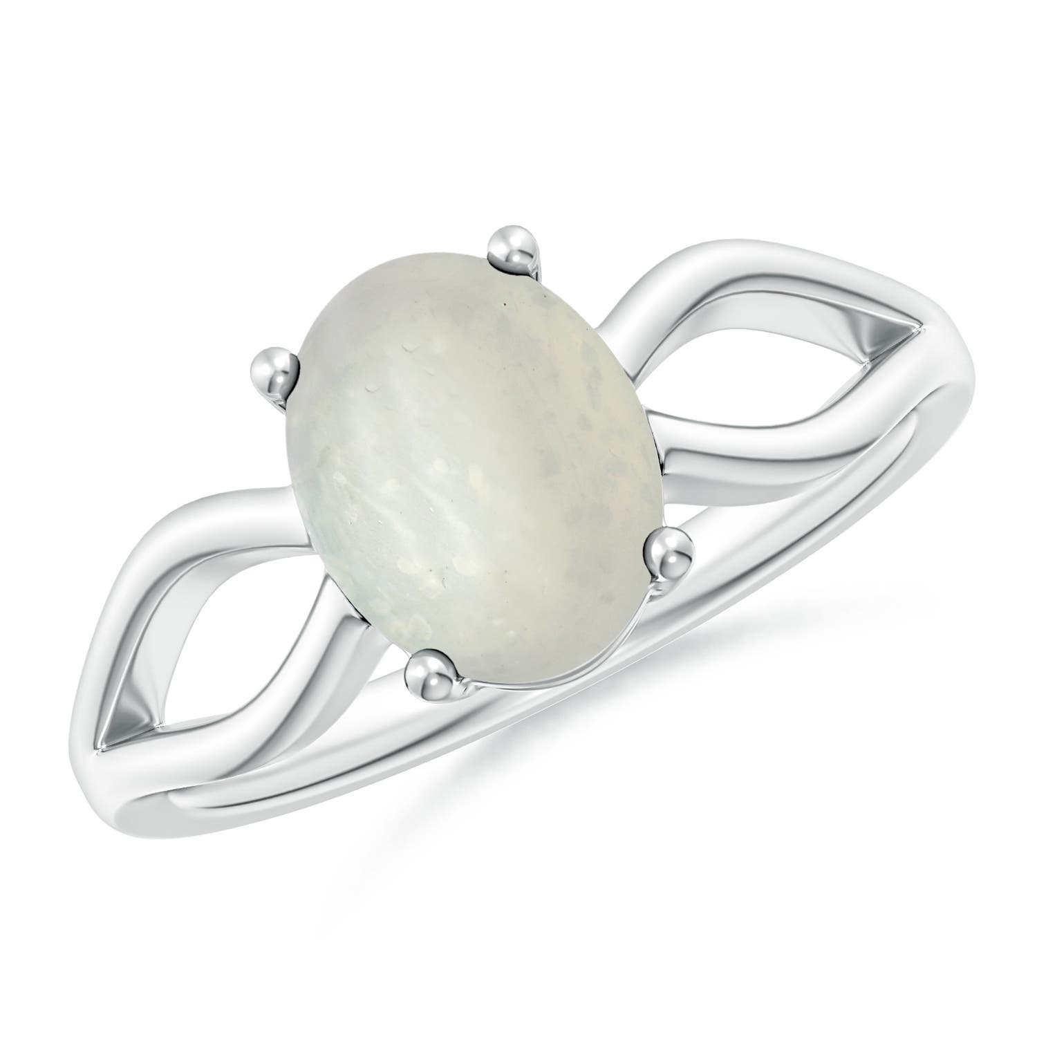 A - Moonstone / 1.7 CT / 14 KT White Gold