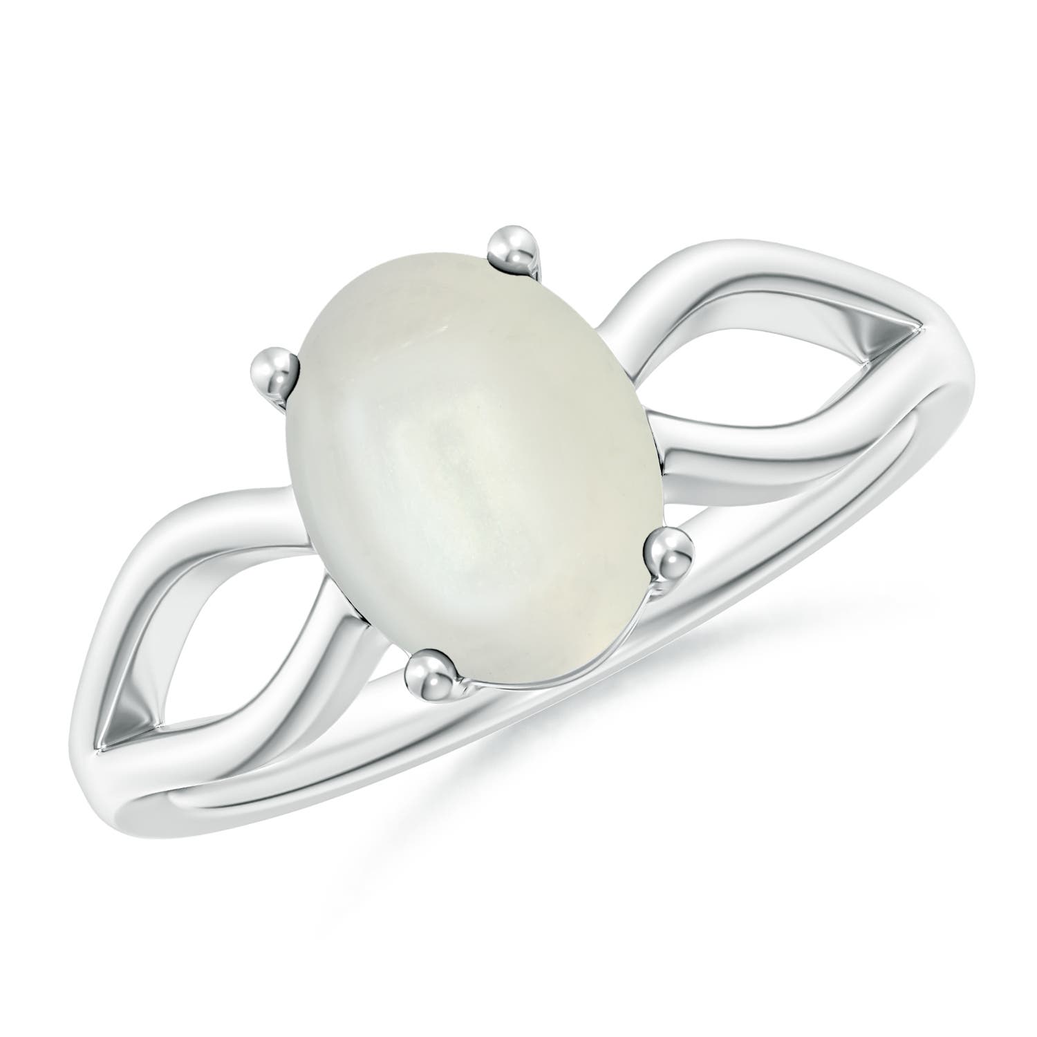 AAAA - Moonstone / 1.7 CT / 14 KT White Gold