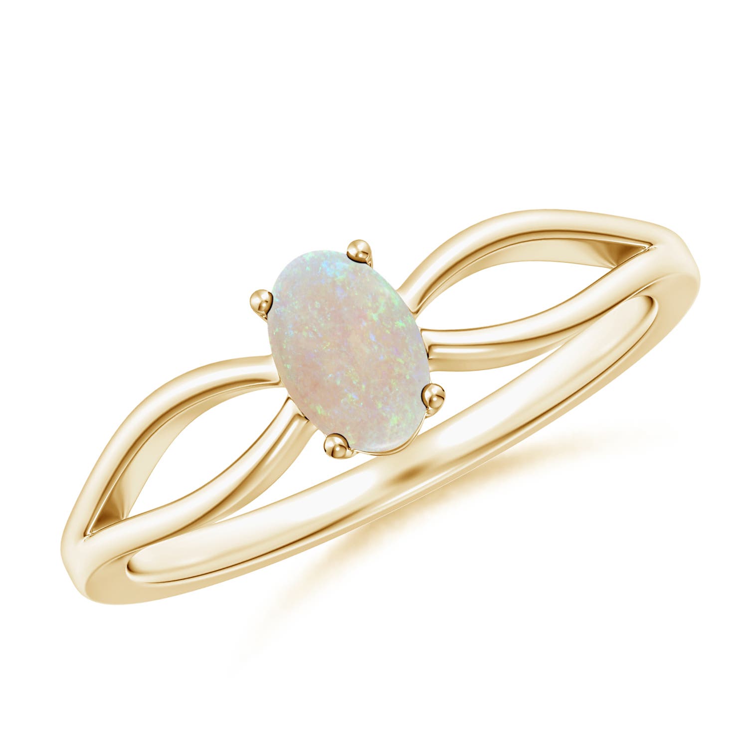 AA - Opal / 0.28 CT / 14 KT Yellow Gold