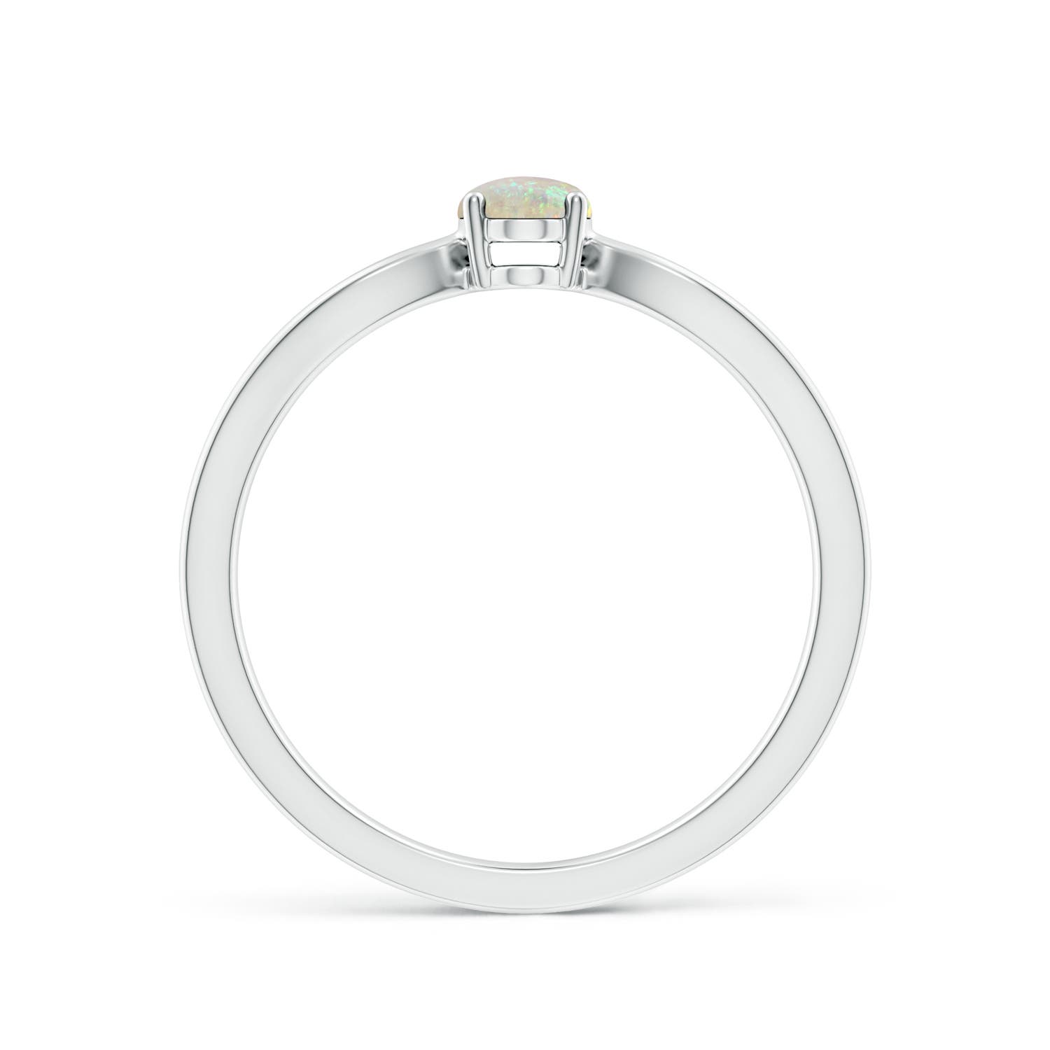 AAA - Opal / 0.28 CT / 14 KT White Gold