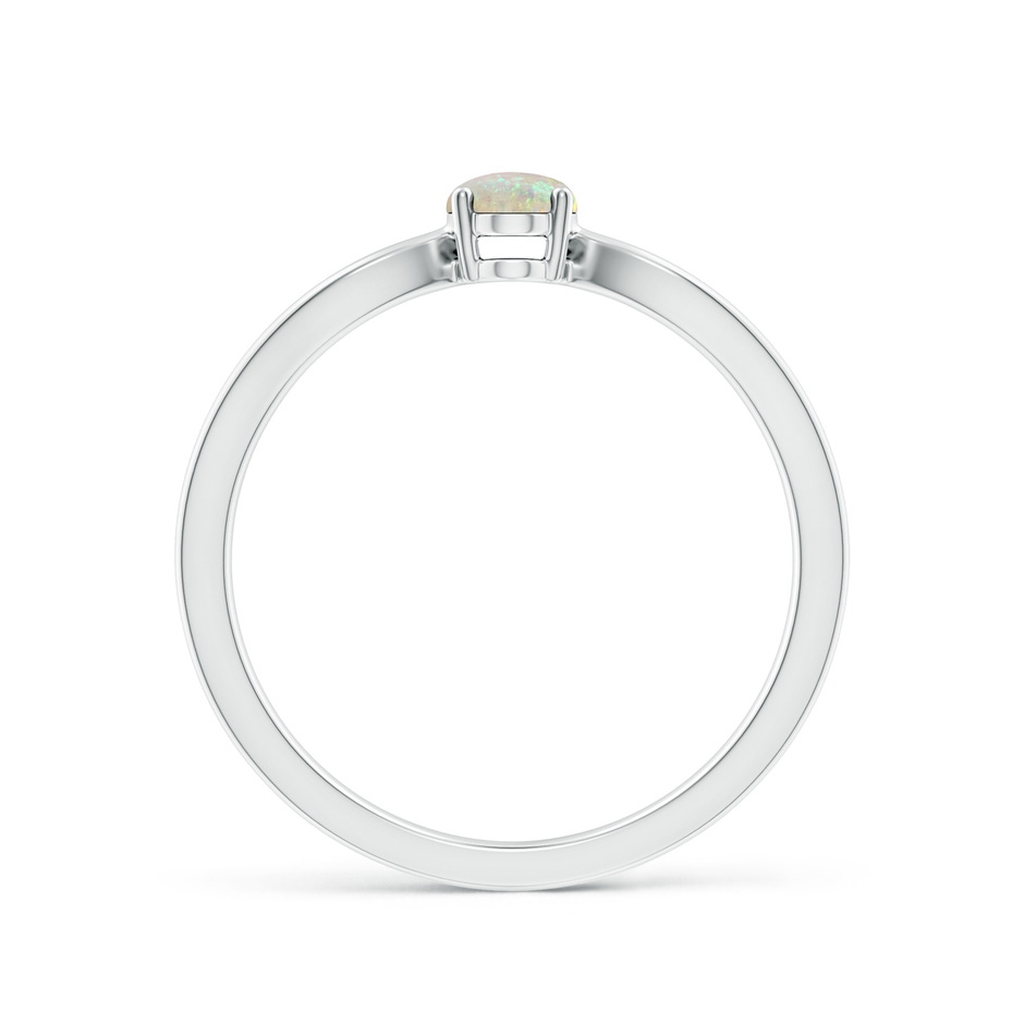 6x4mm AAA Prong-Set Solitaire Opal Split Shank Ring in White Gold side-1