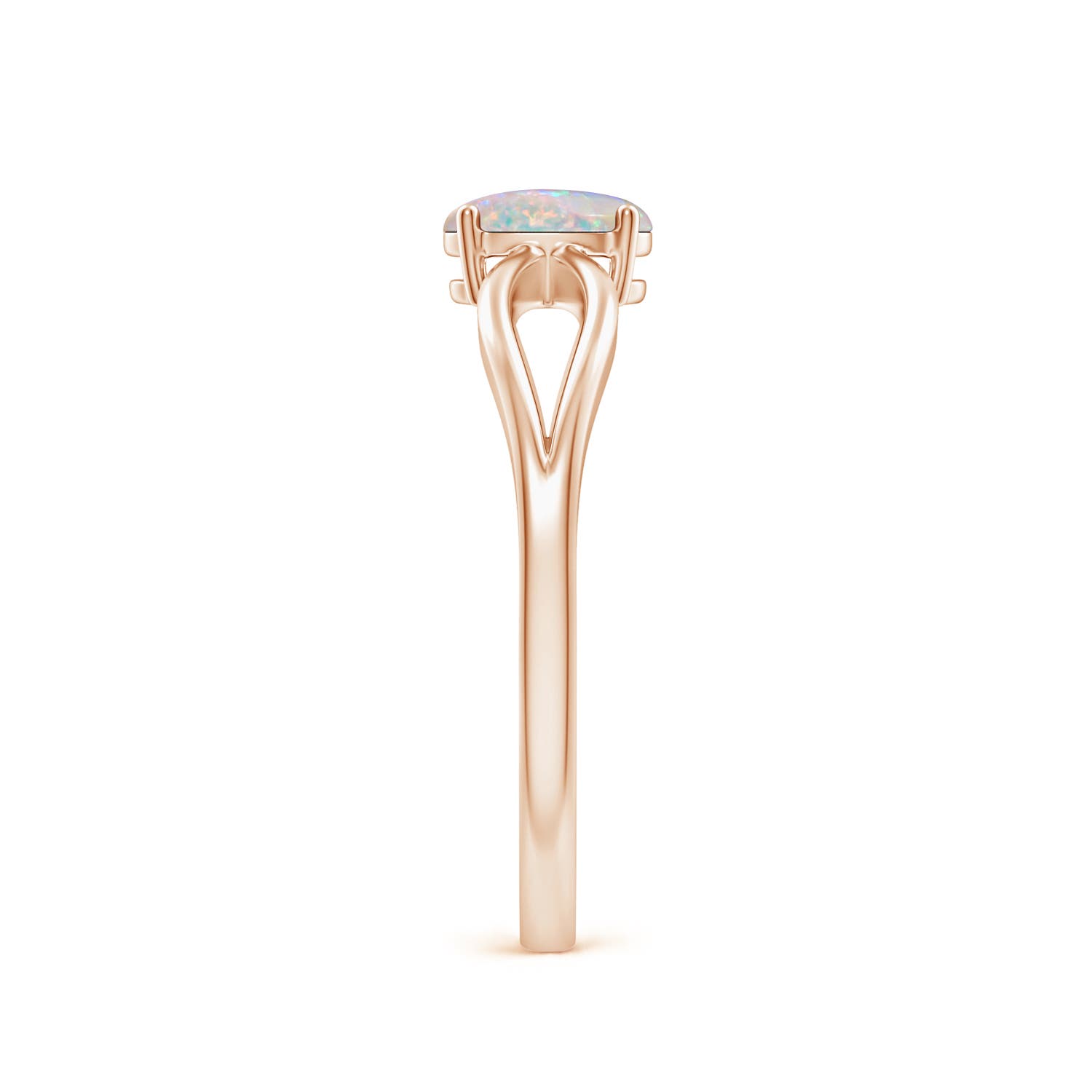 AAAA - Opal / 0.28 CT / 14 KT Rose Gold