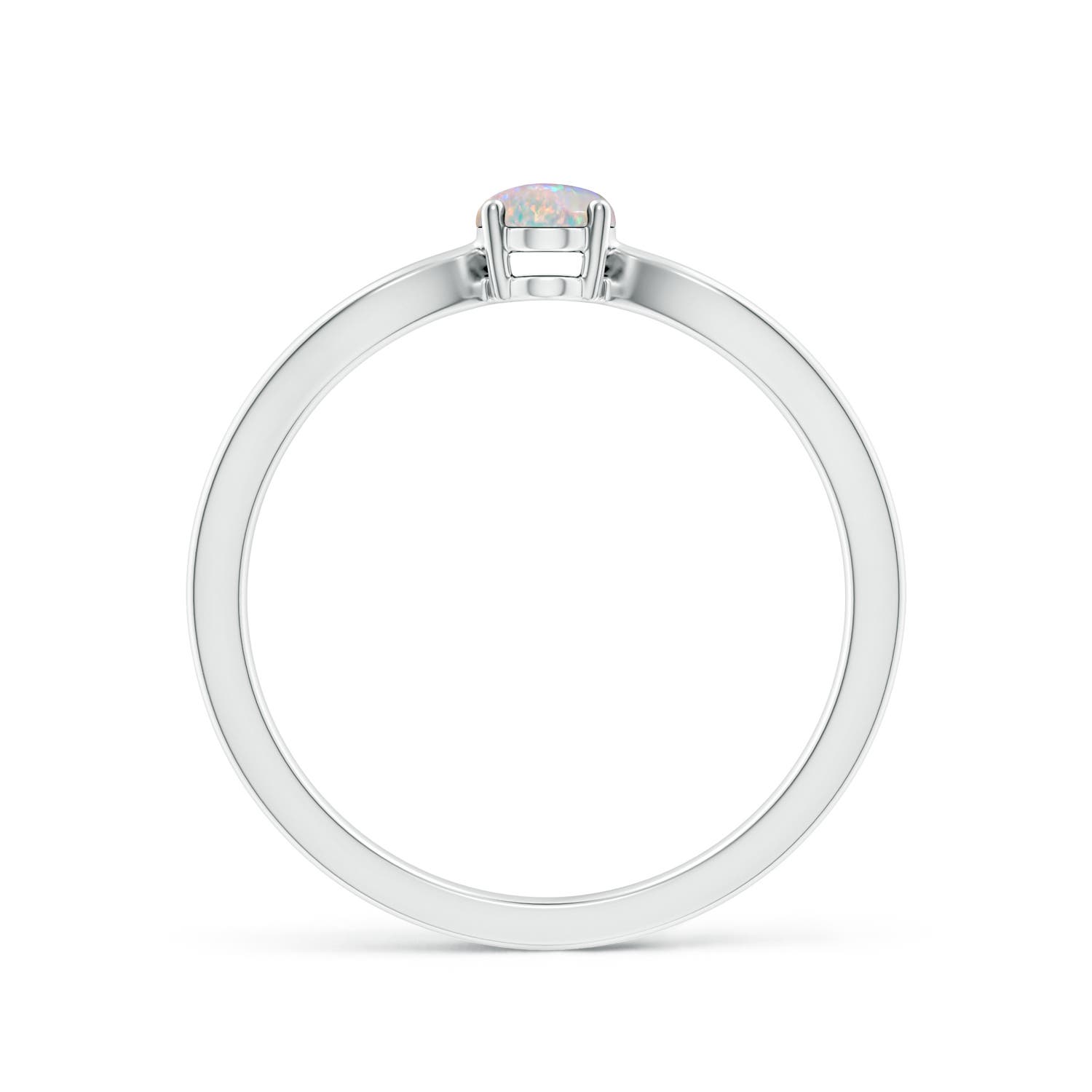 AAAA - Opal / 0.28 CT / 14 KT White Gold