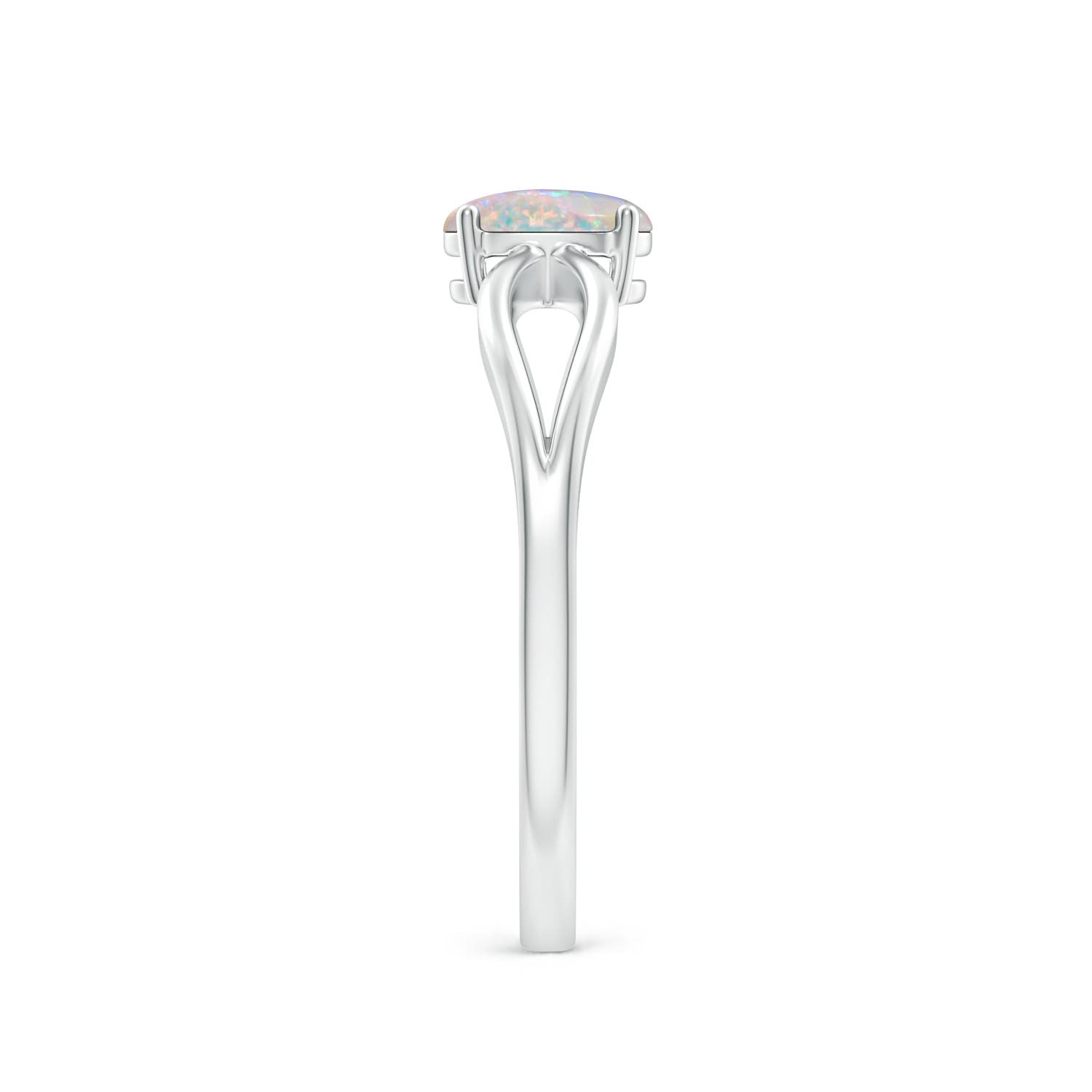 AAAA - Opal / 0.28 CT / 14 KT White Gold