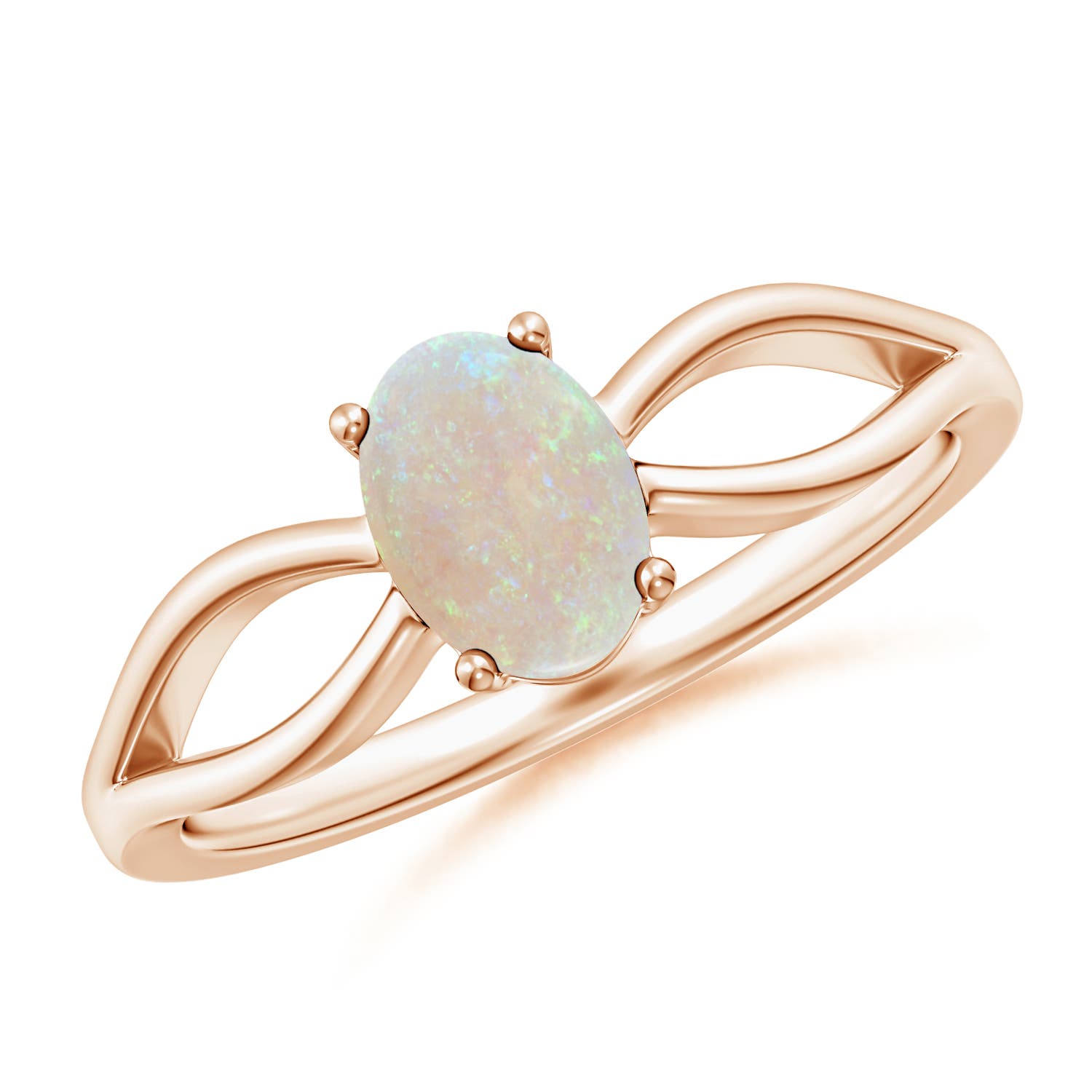 AA - Opal / 0.45 CT / 14 KT Rose Gold