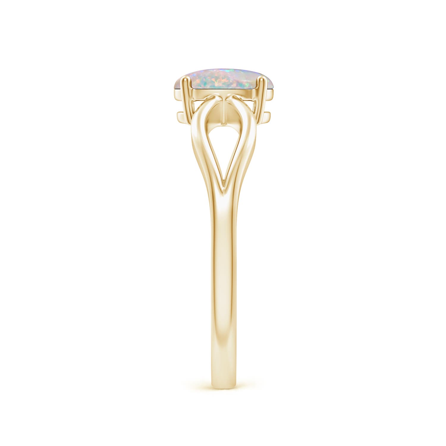 AAAA - Opal / 0.45 CT / 14 KT Yellow Gold