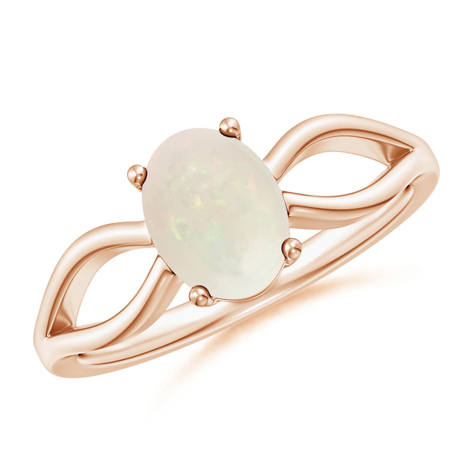 A - Opal / 0.8 CT / 14 KT Rose Gold