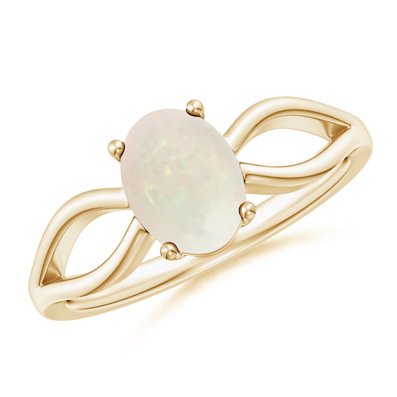 A - Opal / 0.8 CT / 14 KT Yellow Gold