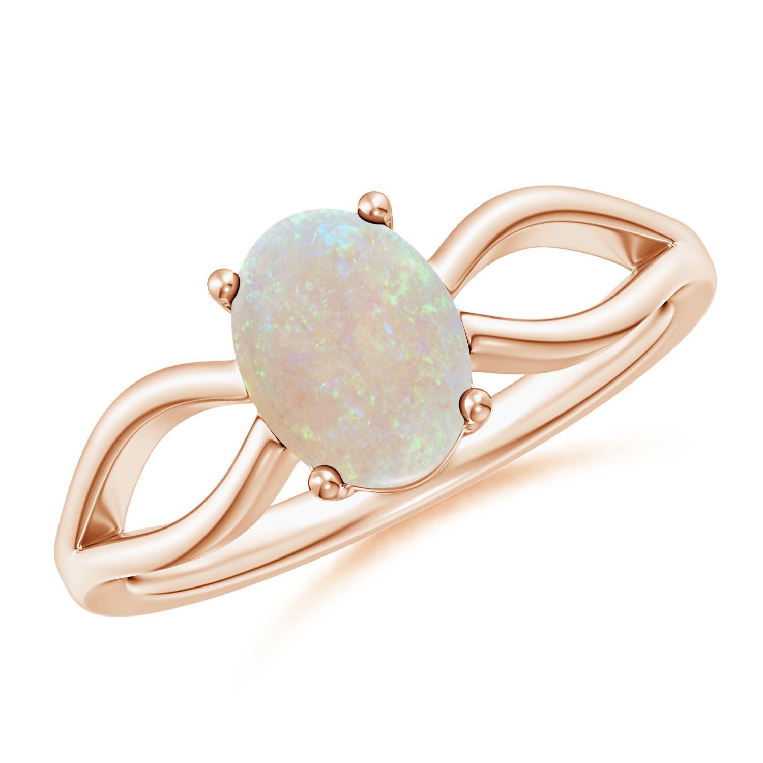 AA - Opal / 0.8 CT / 14 KT Rose Gold