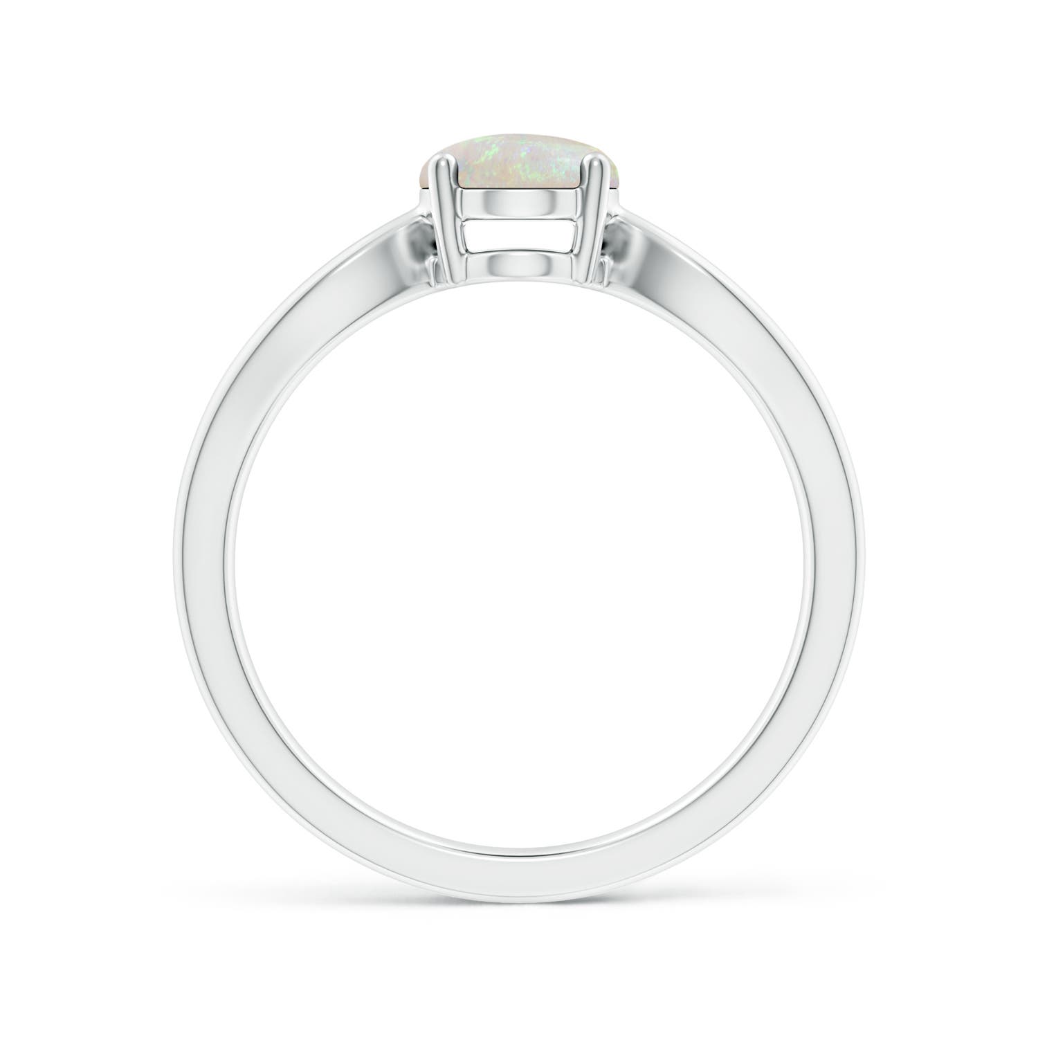 AA - Opal / 0.8 CT / 14 KT White Gold