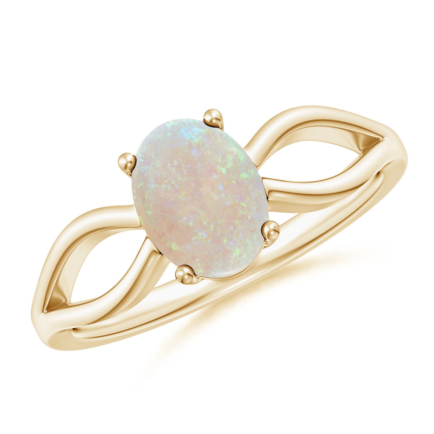 AA - Opal / 0.8 CT / 14 KT Yellow Gold