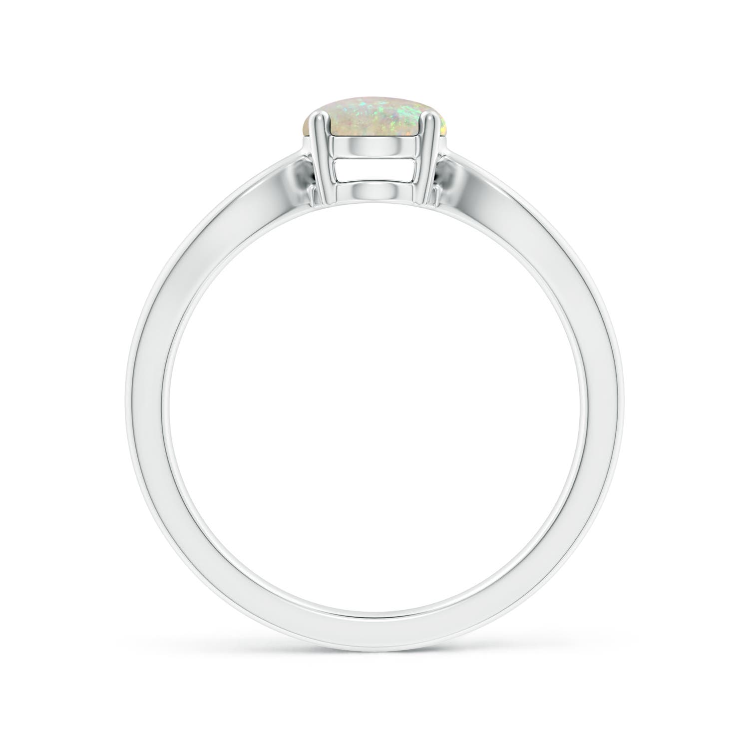 AAA - Opal / 0.8 CT / 14 KT White Gold