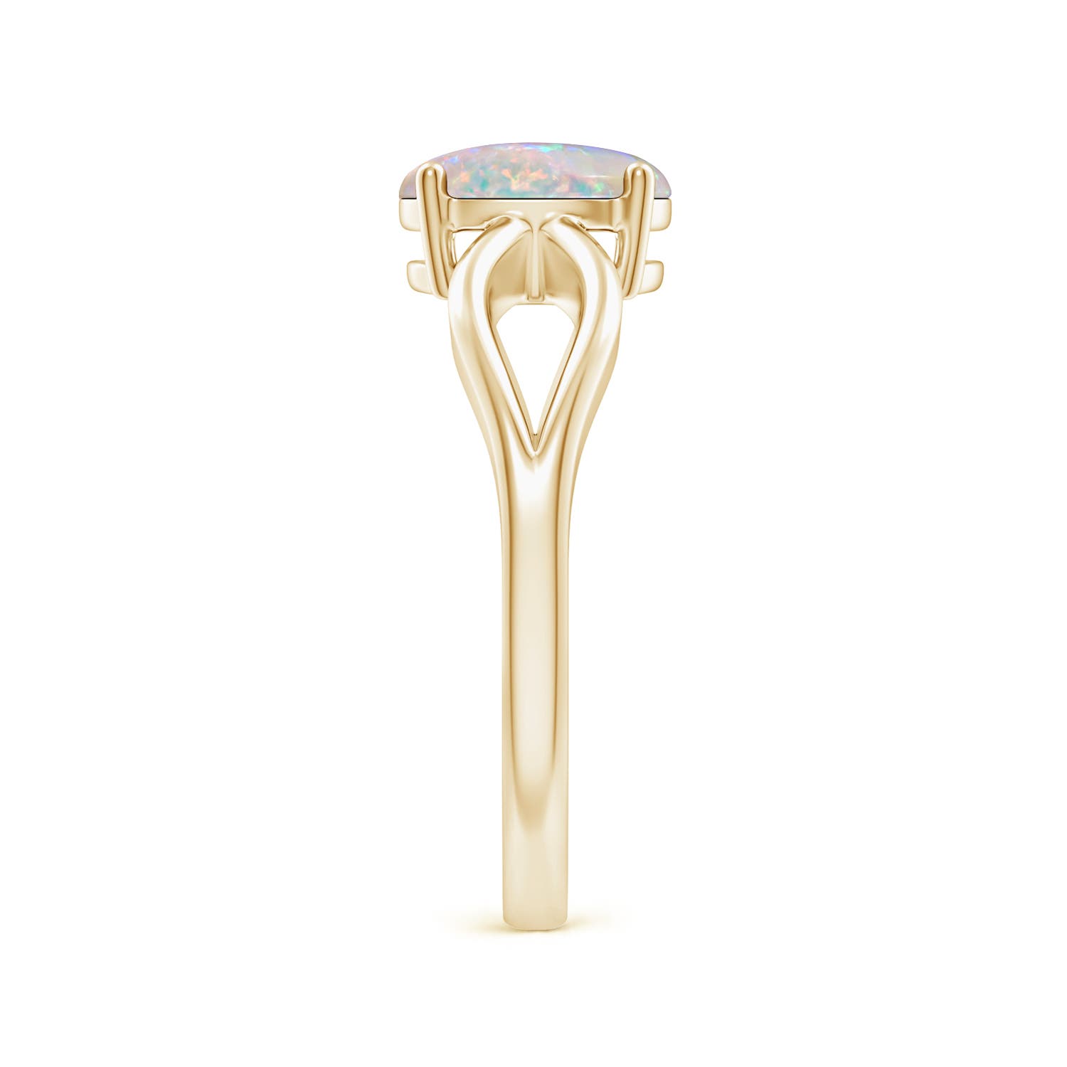 AAAA - Opal / 0.8 CT / 14 KT Yellow Gold