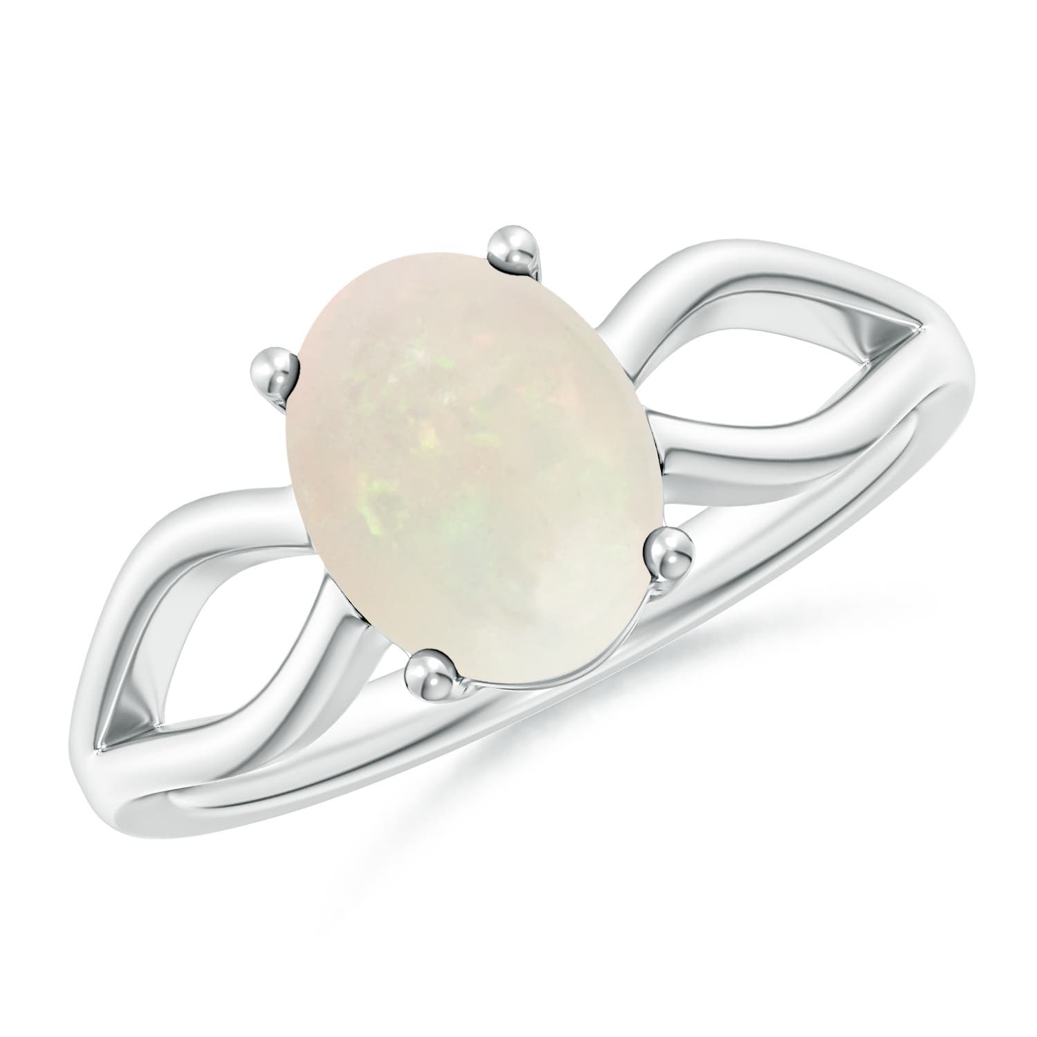 A - Opal / 1.1 CT / 14 KT White Gold