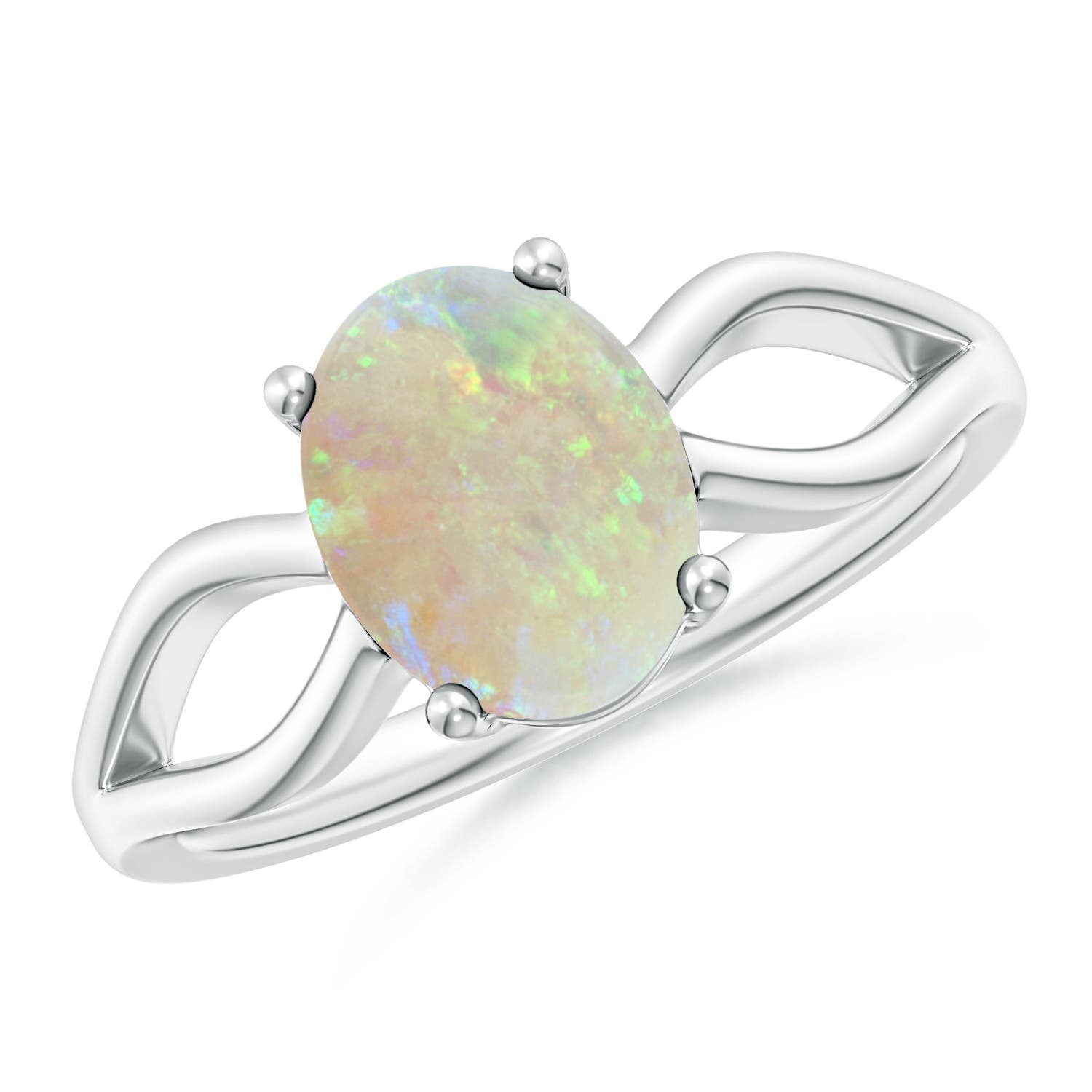 AAA - Opal / 1.1 CT / 14 KT White Gold