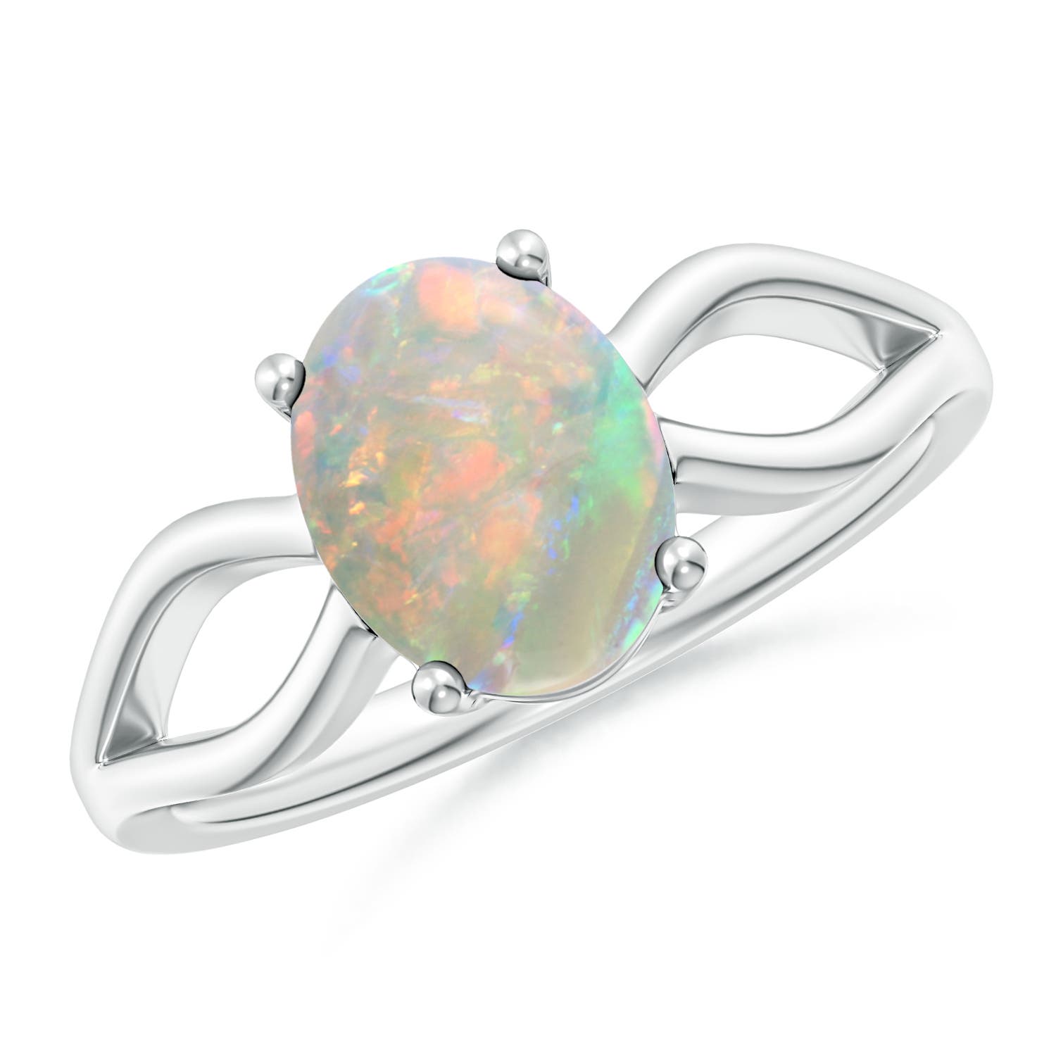 AAAA - Opal / 1.1 CT / 14 KT White Gold