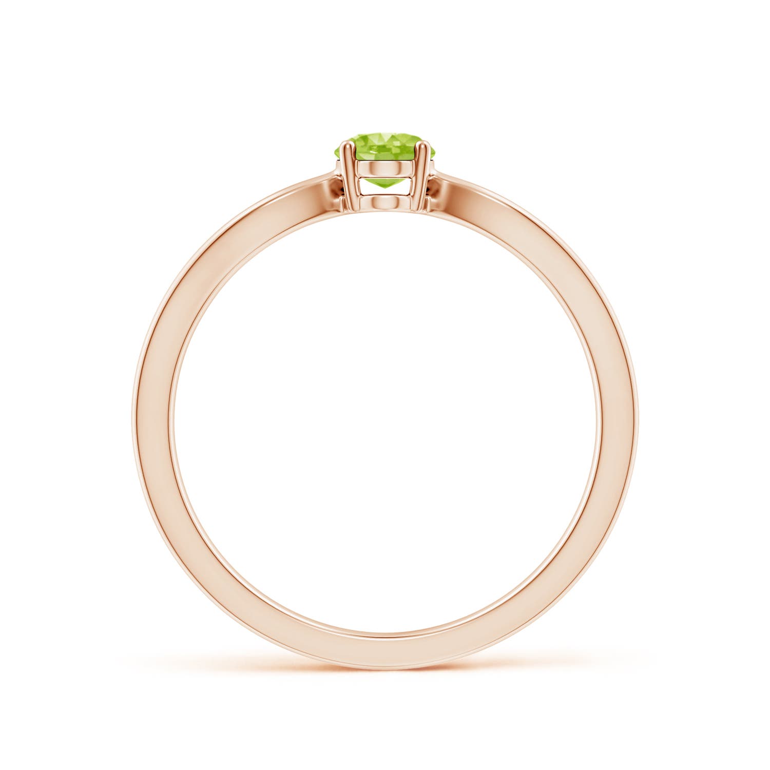 AA - Peridot / 0.48 CT / 14 KT Rose Gold