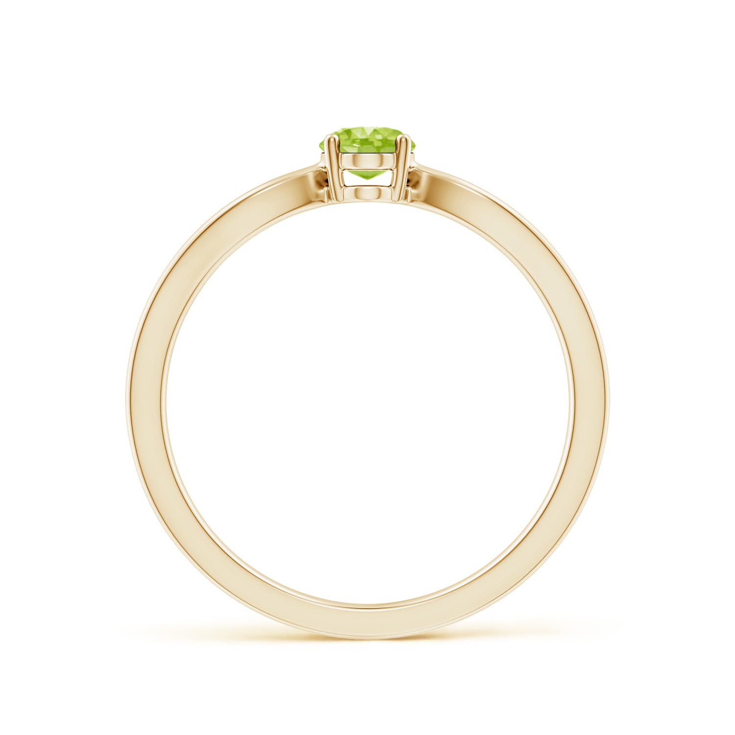 AA - Peridot / 0.48 CT / 14 KT Yellow Gold