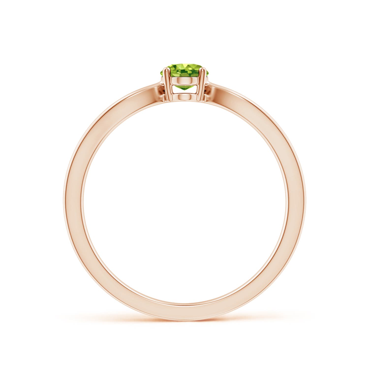 AAA - Peridot / 0.48 CT / 14 KT Rose Gold