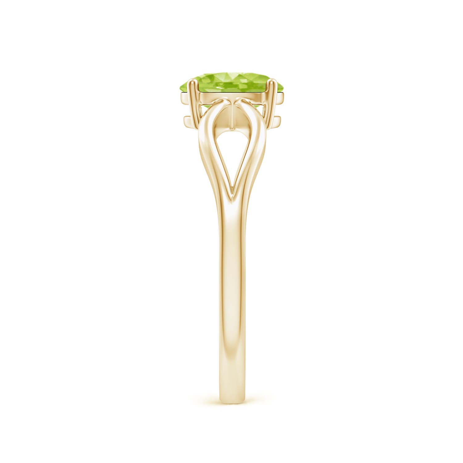 AA - Peridot / 0.85 CT / 14 KT Yellow Gold