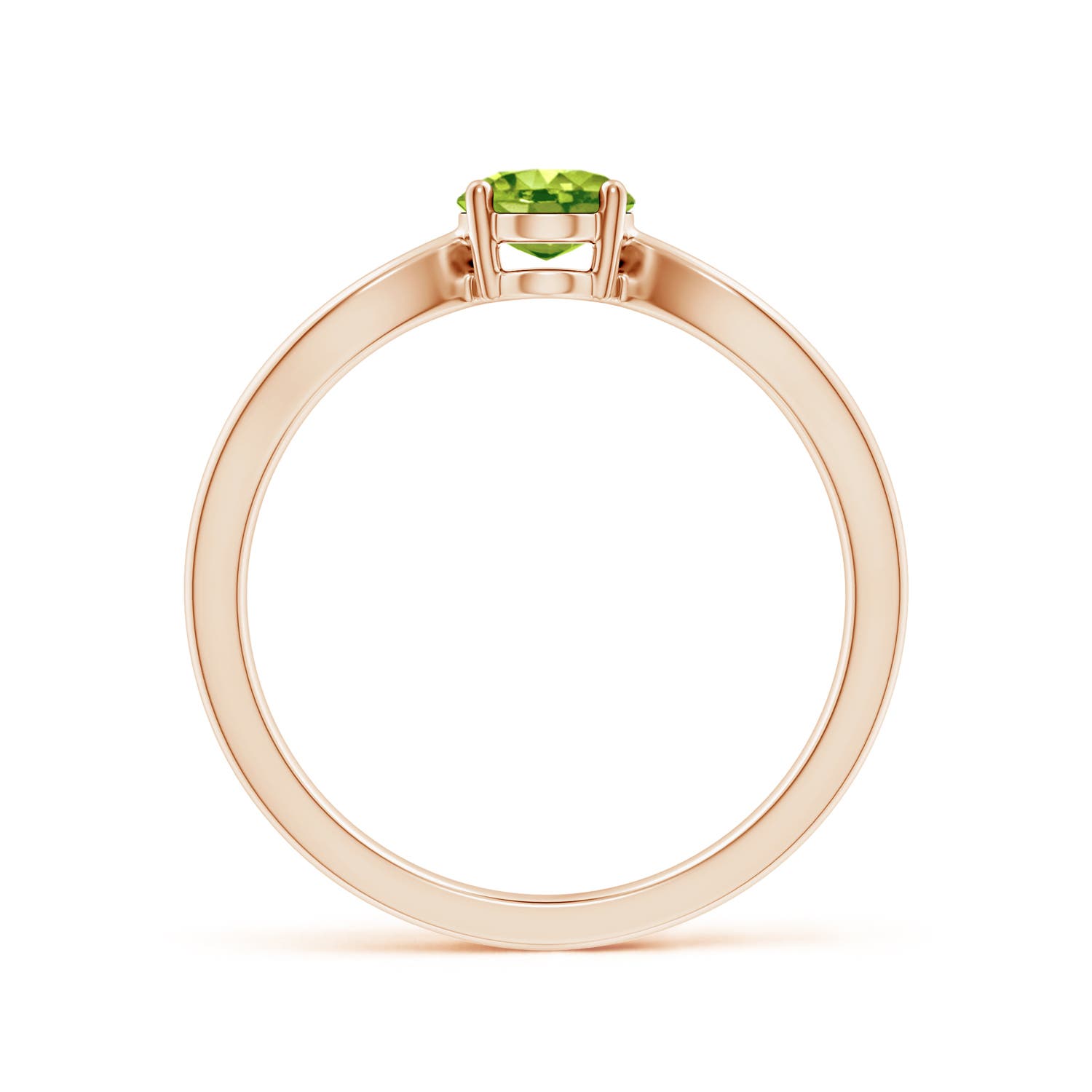 AAA - Peridot / 0.85 CT / 14 KT Rose Gold