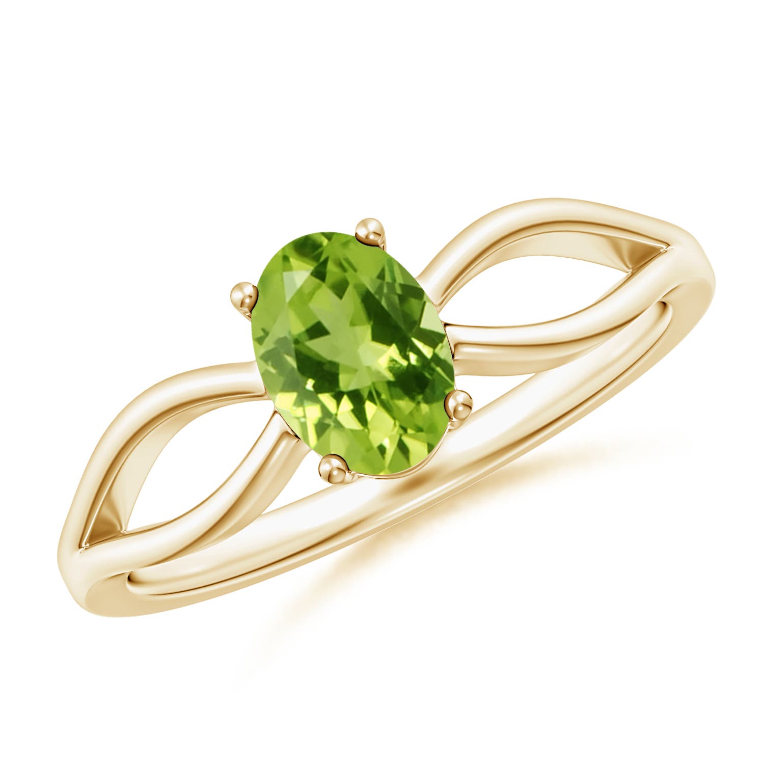 AAA - Peridot / 0.85 CT / 14 KT Yellow Gold